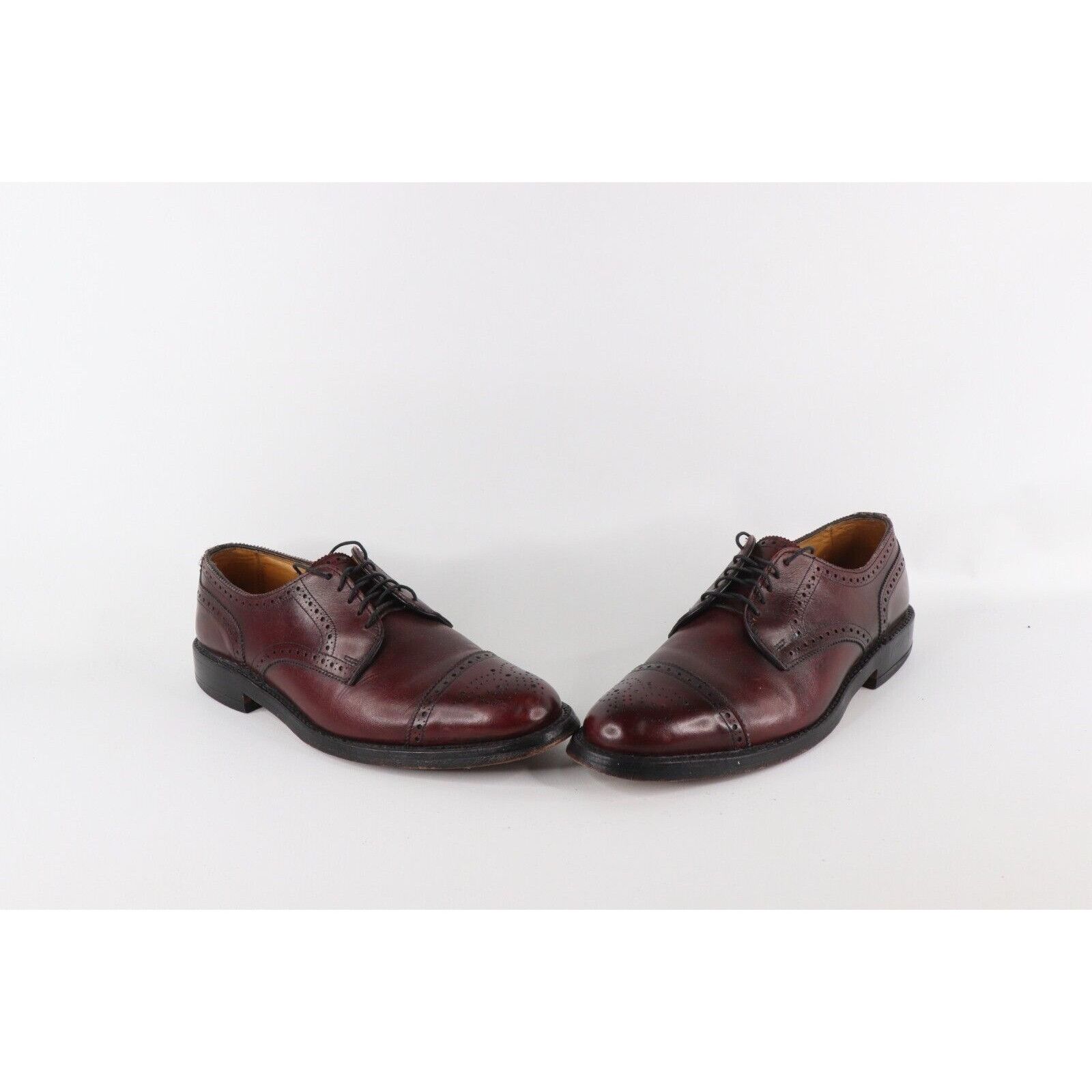 Allen Edmonds × Vintage Vintage Allen Edmonds Leather Brogue Toe Cap Dress Shoes Sh Size US 9.5 / EU 42-43 - 1 Thumbnail
