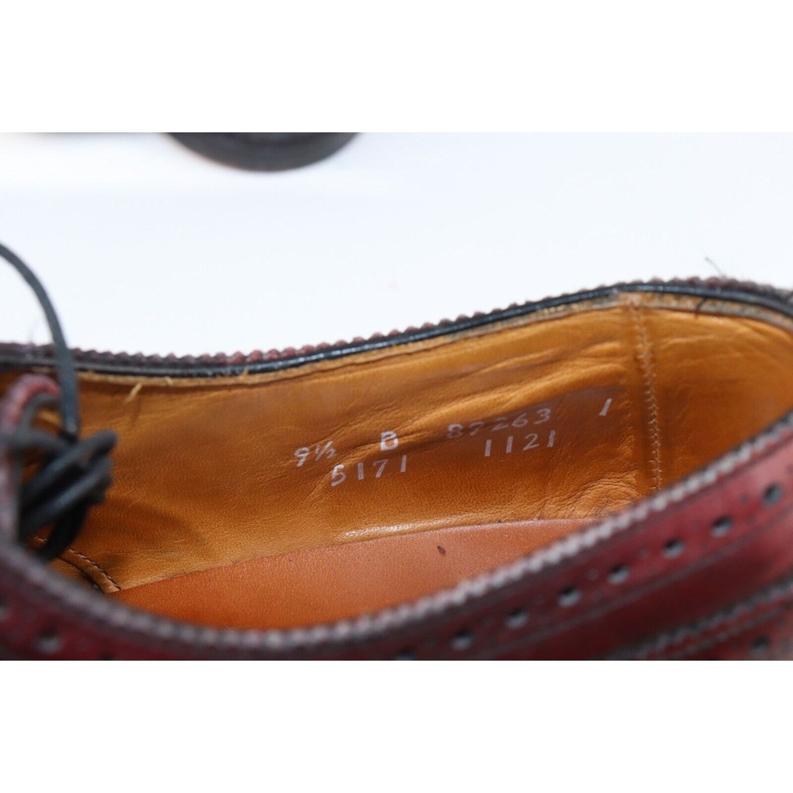 Allen Edmonds × Vintage Vintage Allen Edmonds Leather Brogue Toe Cap Dress Shoes Sh Size US 9.5 / EU 42-43 - 8 Thumbnail