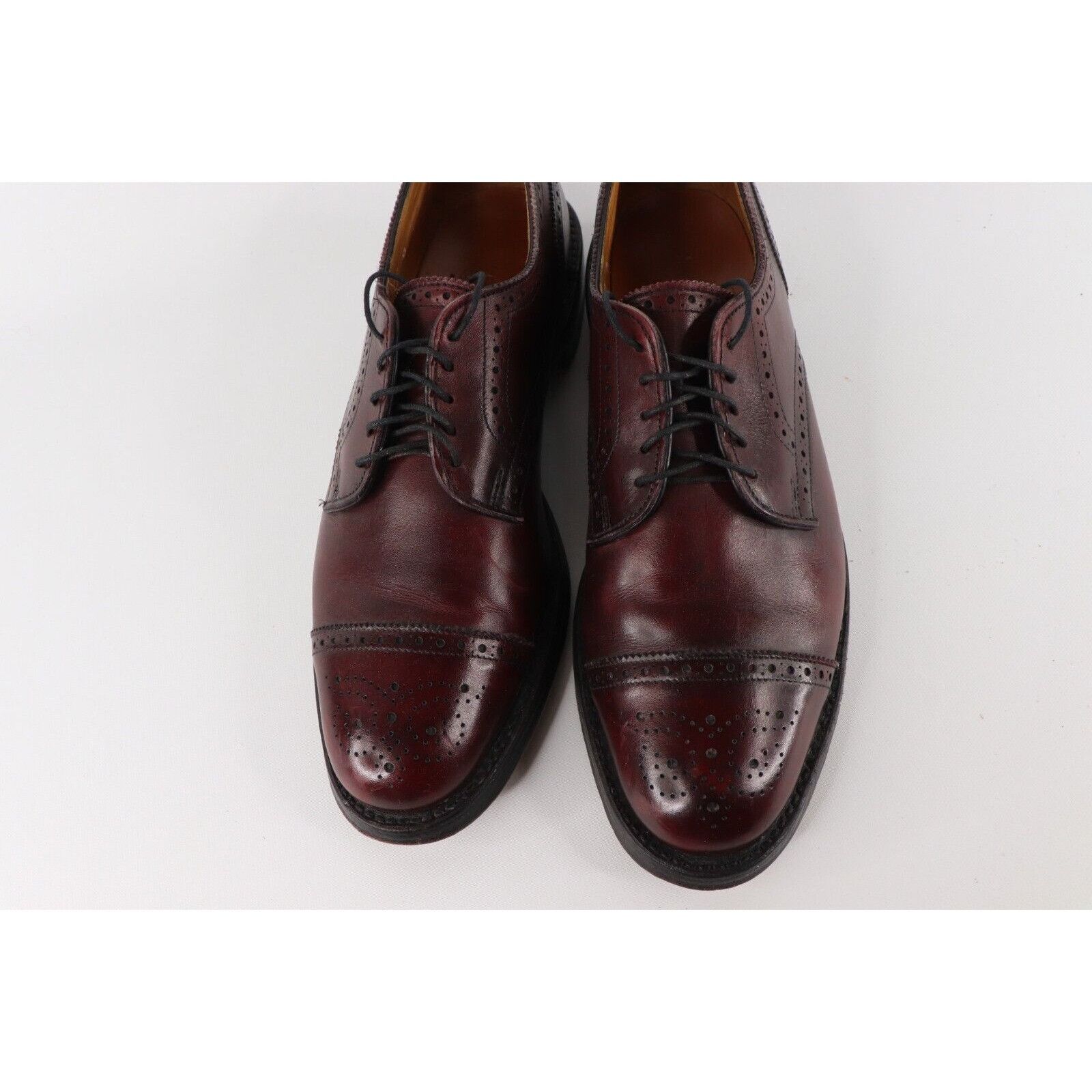 Allen Edmonds × Vintage Vintage Allen Edmonds Leather Brogue Toe Cap Dress Shoes Sh Size US 9.5 / EU 42-43 - 3 Thumbnail