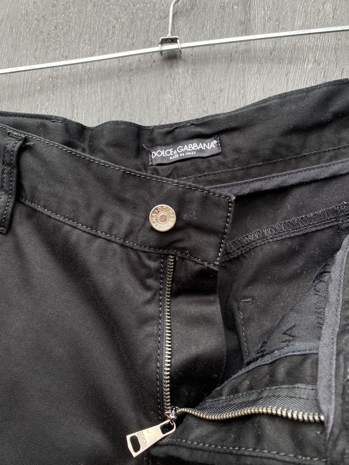 Dolce & Gabbana × Vintage Dolce Gabbana vintage zips black pants size 32/33 Size US 32 / EU 48 - 4 Thumbnail