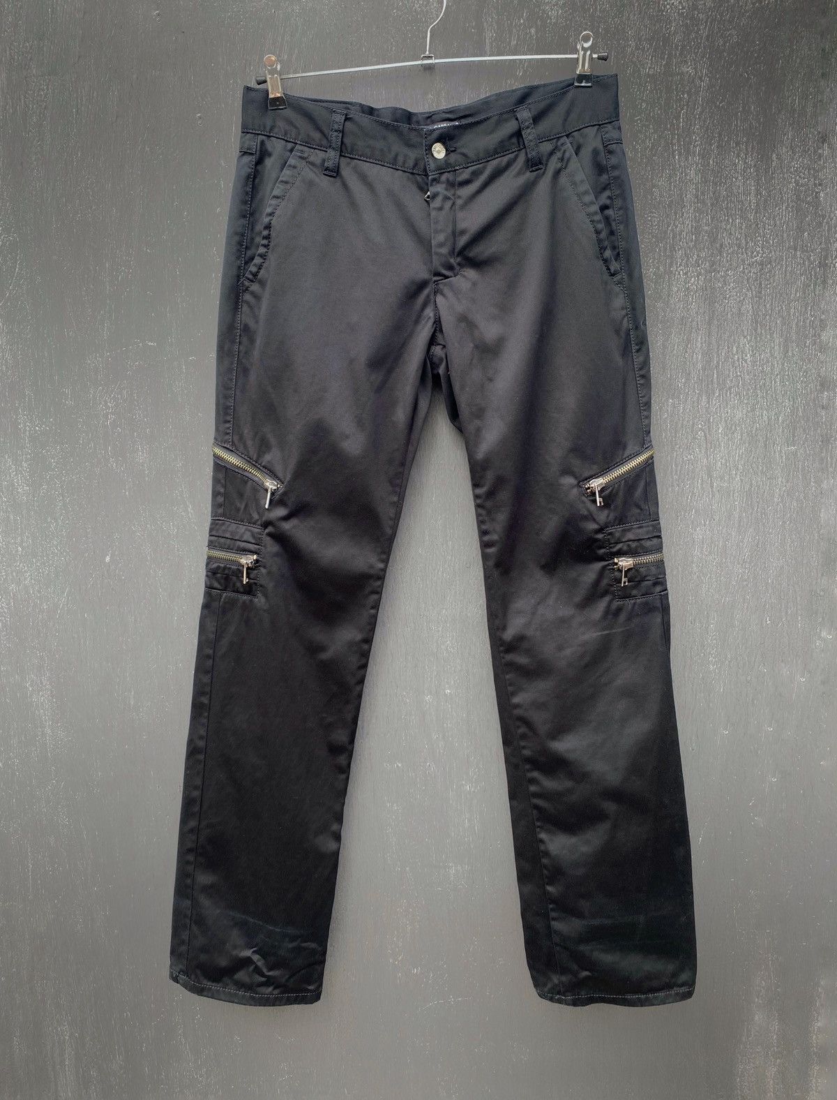 Dolce & Gabbana × Vintage Dolce Gabbana vintage zips black pants size 32/33 Size US 32 / EU 48 - 2 Thumbnail