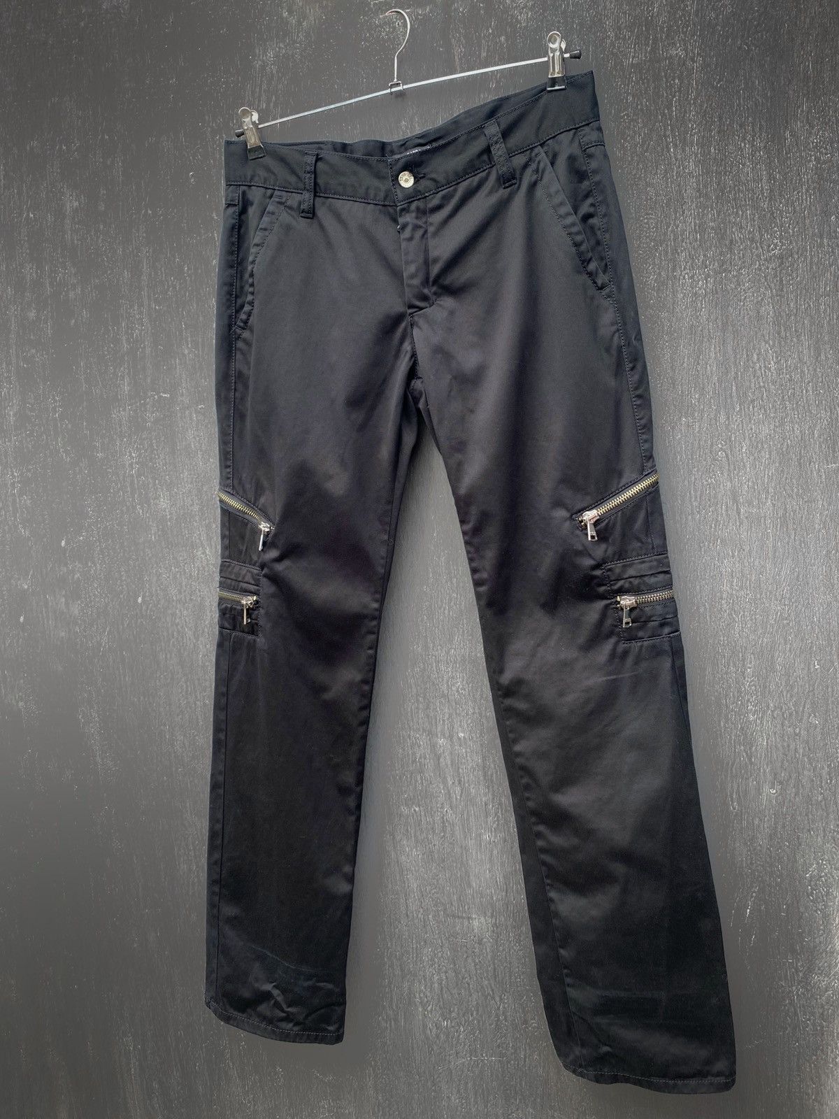 Dolce & Gabbana × Vintage Dolce Gabbana vintage zips black pants size 32/33 Size US 32 / EU 48 - 1 Thumbnail