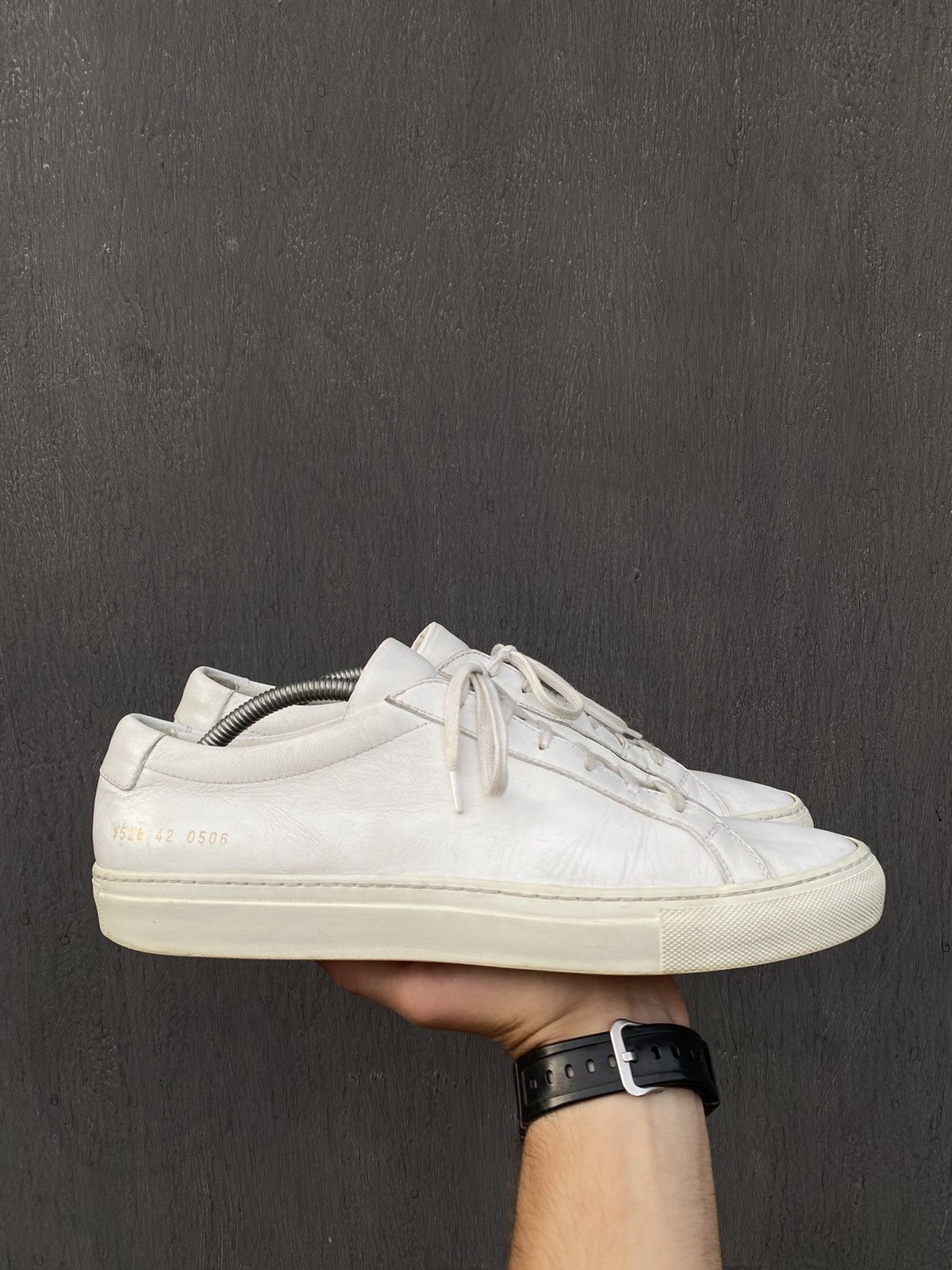 Common Projects Common Projects achilles white leather sneakers size 42 Size US 9.5 / EU 42-43 - 3 Thumbnail