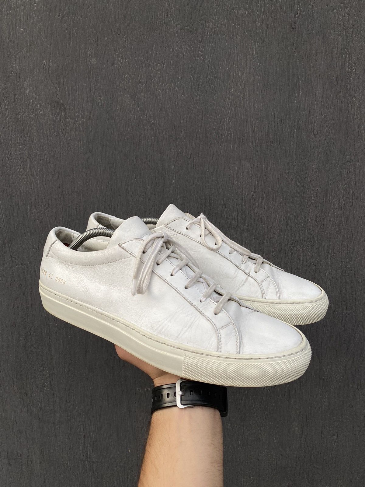 Common Projects Common Projects achilles white leather sneakers size 42 Size US 9.5 / EU 42-43 - 2 Thumbnail