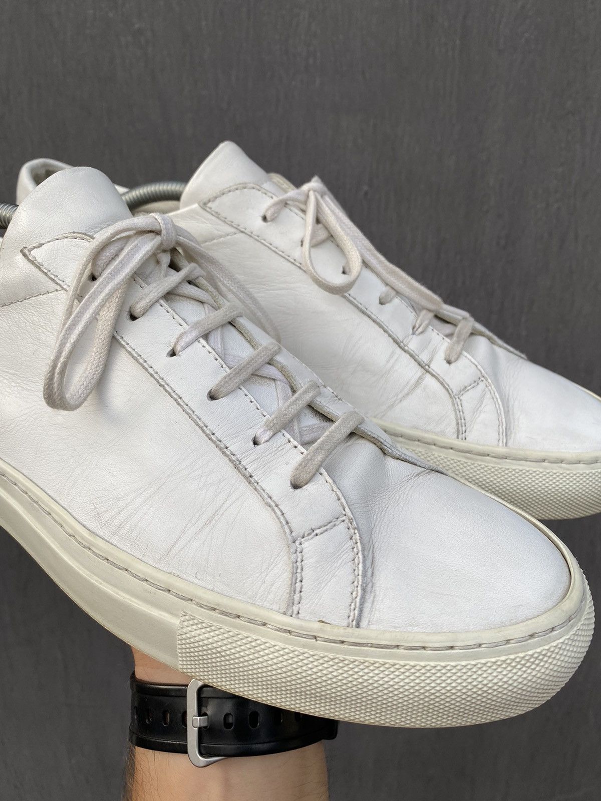 Common Projects Common Projects achilles white leather sneakers size 42 Size US 9.5 / EU 42-43 - 5 Thumbnail