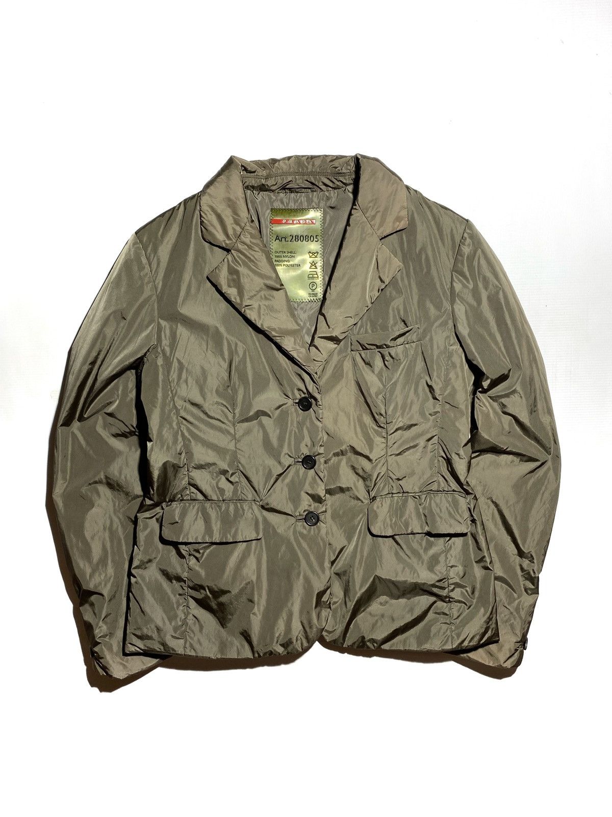 Prada Prada Vintage Nylon blazer jacket size 46 Size L / US 10 / IT 46 - 9 Thumbnail