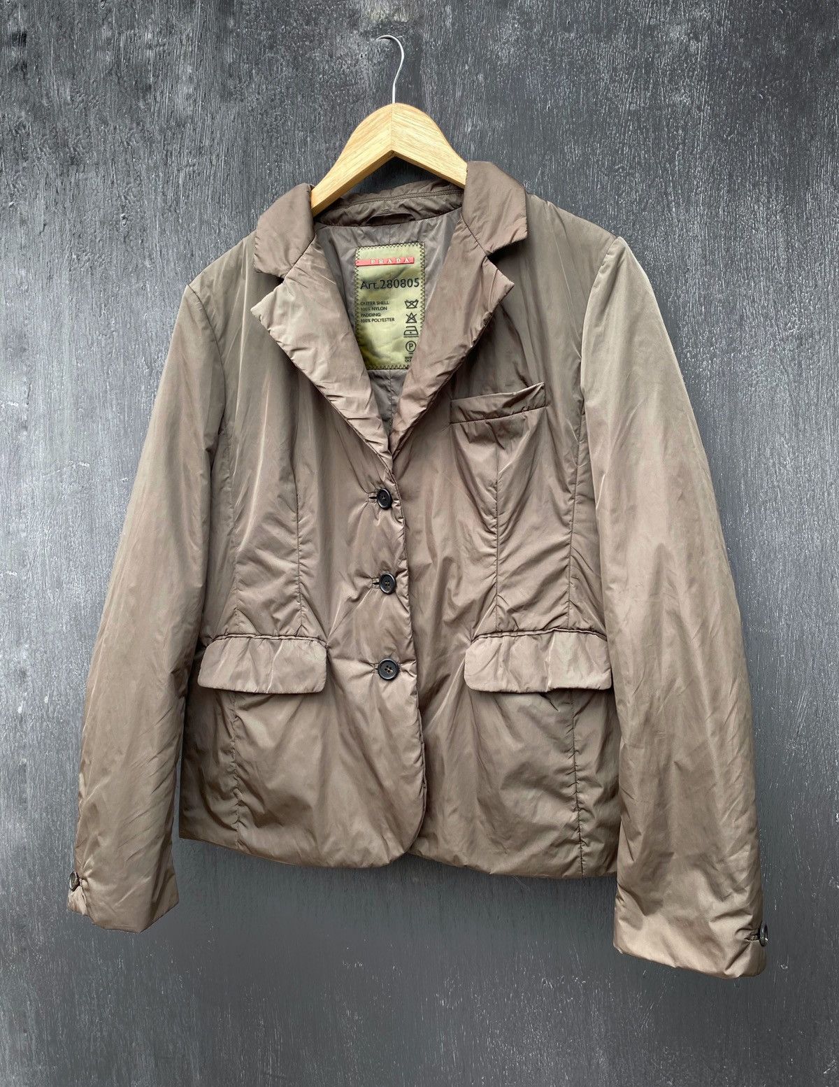 Prada Prada Vintage Nylon blazer jacket size 46 Size L / US 10 / IT 46 - 1 Thumbnail