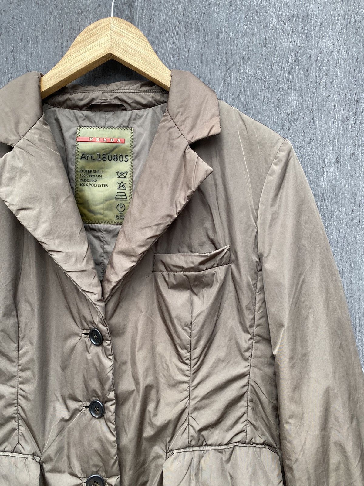 Prada Prada Vintage Nylon blazer jacket size 46 Size L / US 10 / IT 46 - 2 Thumbnail