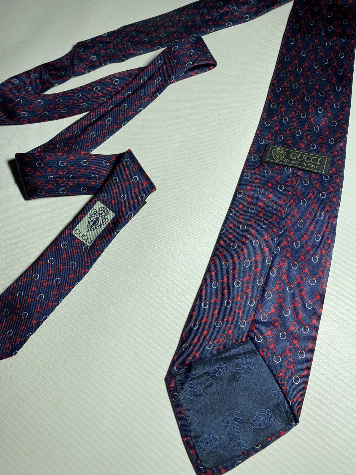 Gucci Gucci vintage tie Rare silk made in italy Size ONE SIZE - 7 Thumbnail