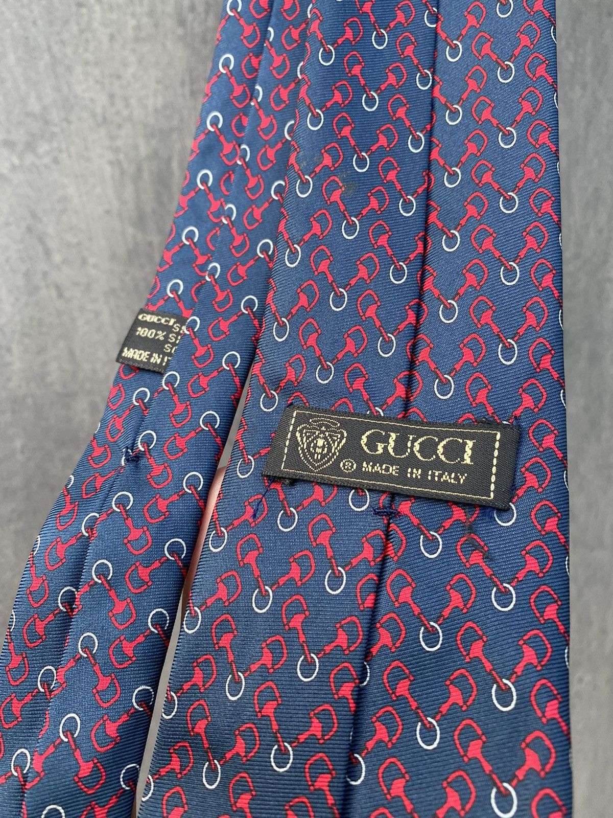 Gucci Gucci vintage tie Rare silk made in italy Size ONE SIZE - 3 Thumbnail