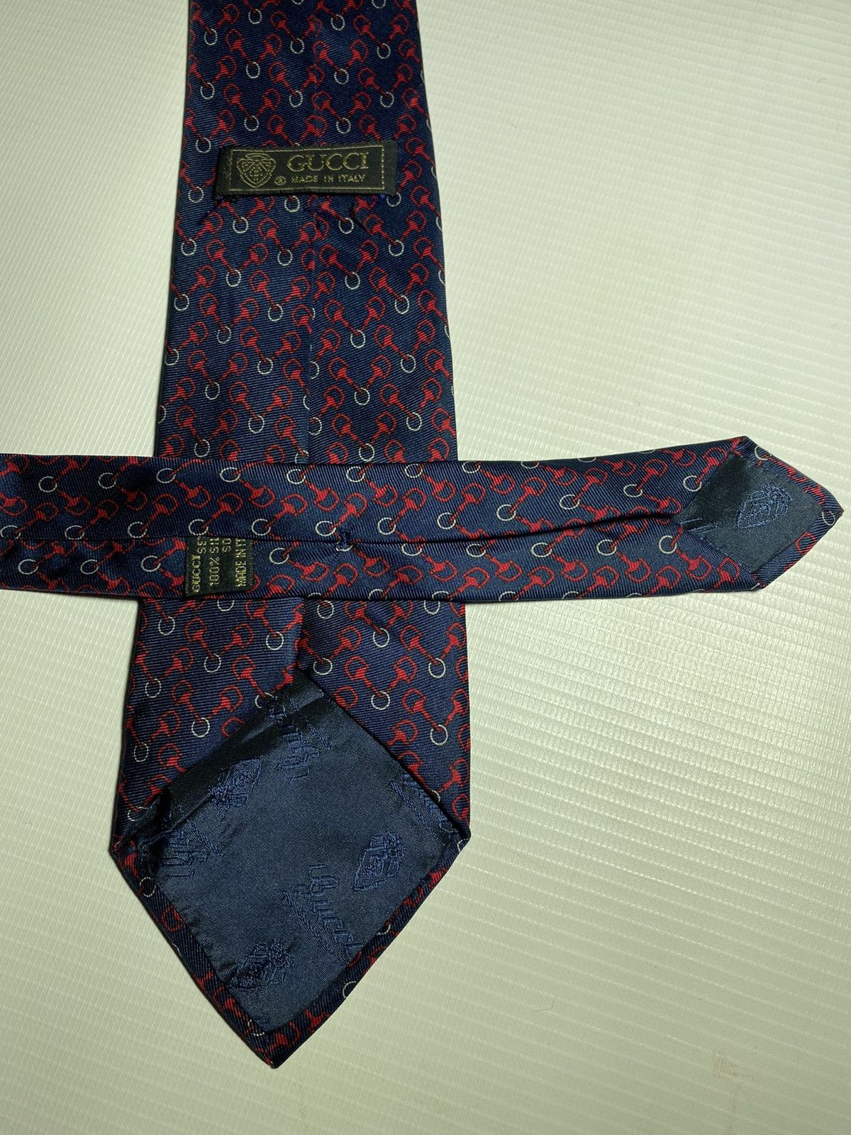 Gucci Gucci vintage tie Rare silk made in italy Size ONE SIZE - 6 Thumbnail
