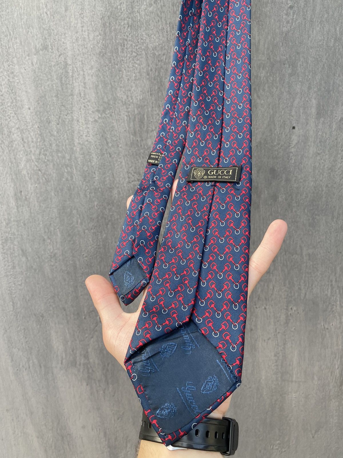 Gucci Gucci vintage tie Rare silk made in italy Size ONE SIZE - 1 Thumbnail