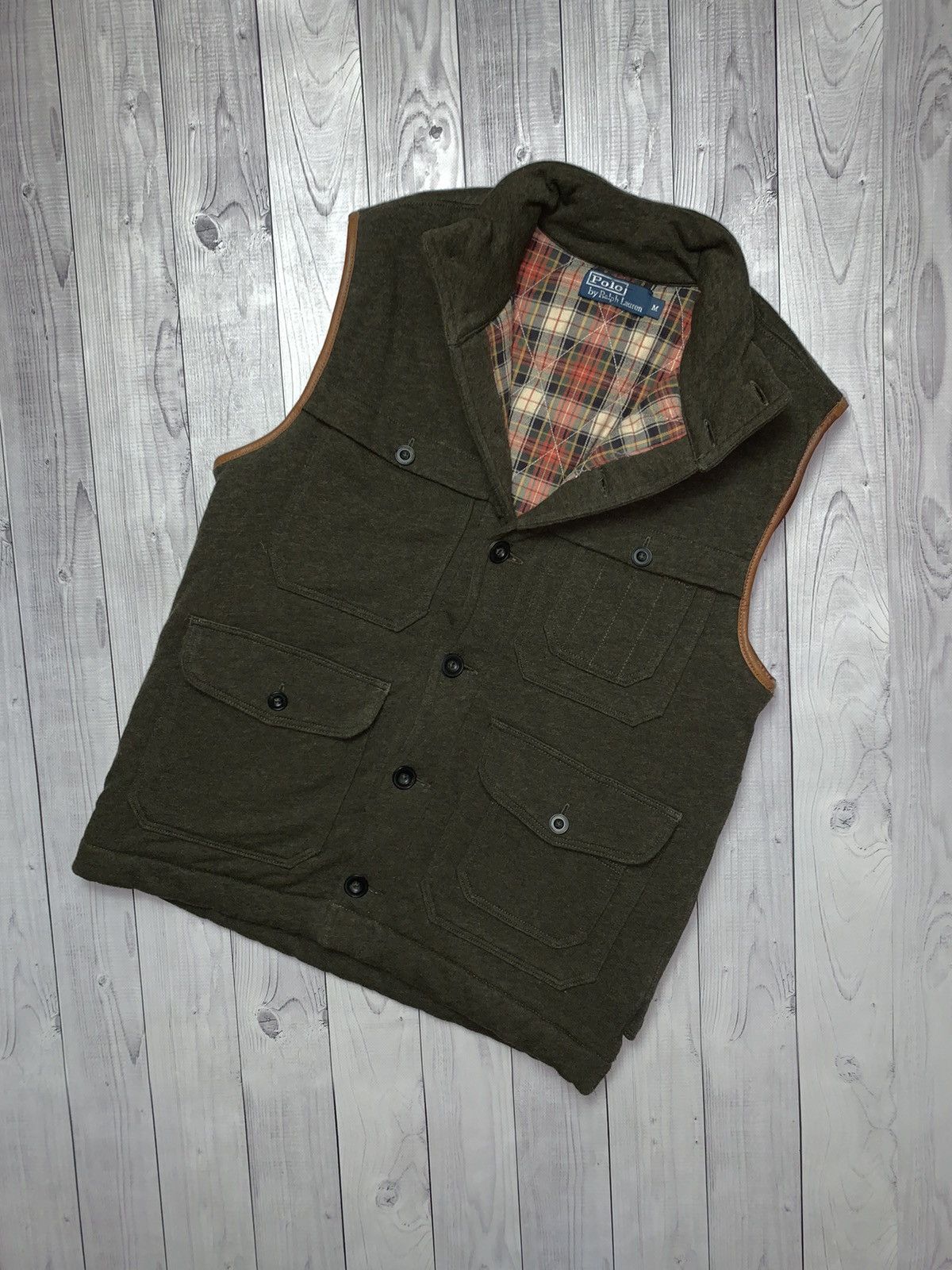 Polo Ralph Lauren × Vintage Vintage Polo Ralph Lauren vest warm rare pocket size M Size US M / EU 48-50 / 2 - 1 Thumbnail
