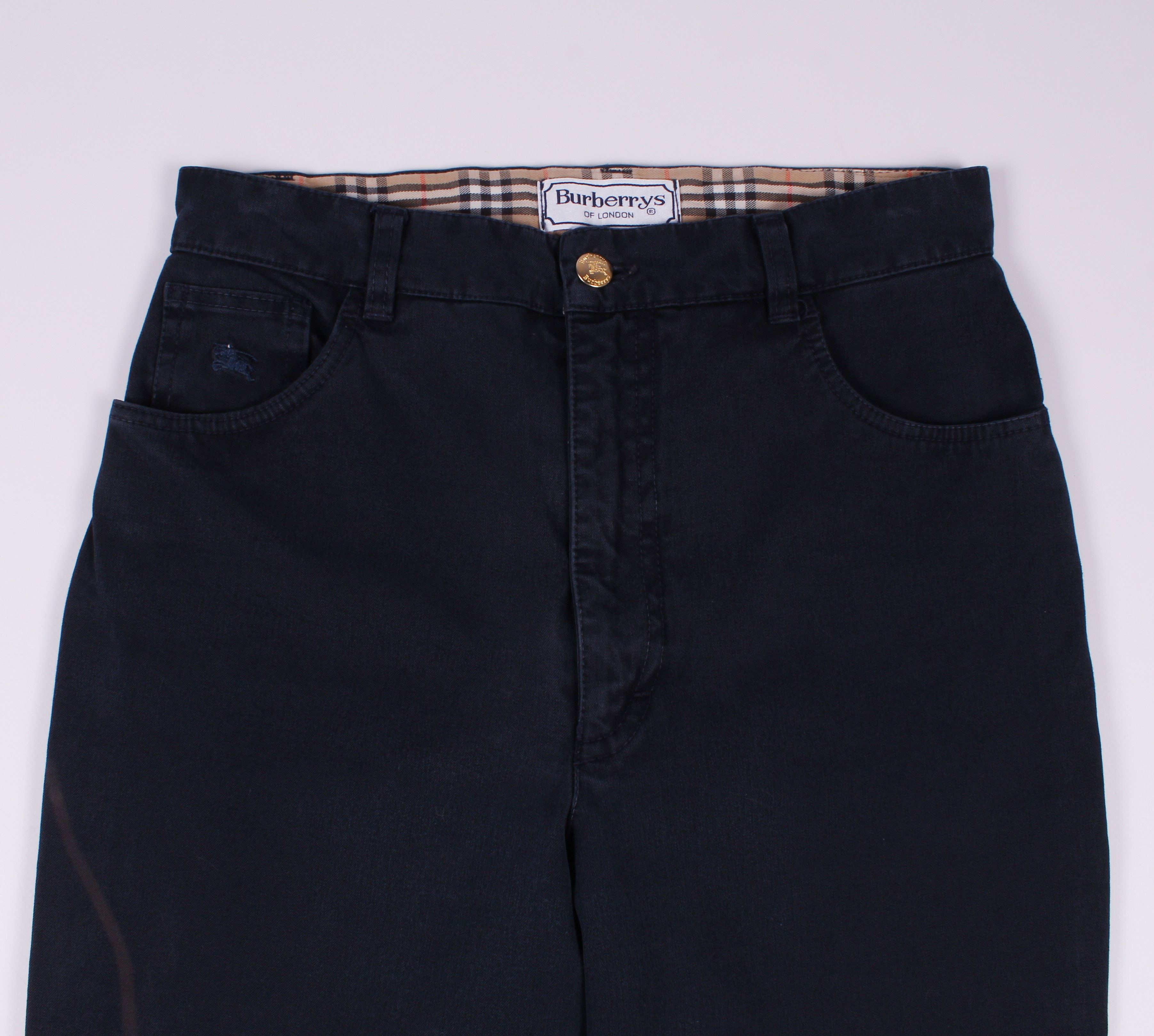 Burberry Vintage Burberry's Navy Jeans Pants Size 28" / US 6 / IT 42 - 2 Thumbnail