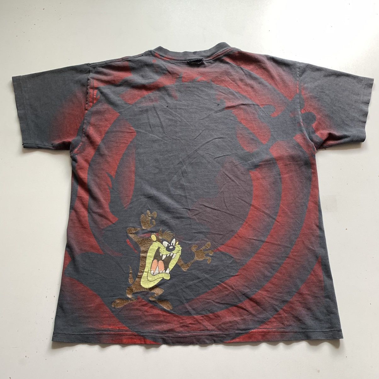Vintage × Warner Bros Vintage 90s Taz Looney Tunes Cartoon All Over Print T Shirt Size US M / EU 48-50 / 2 - 3 Thumbnail
