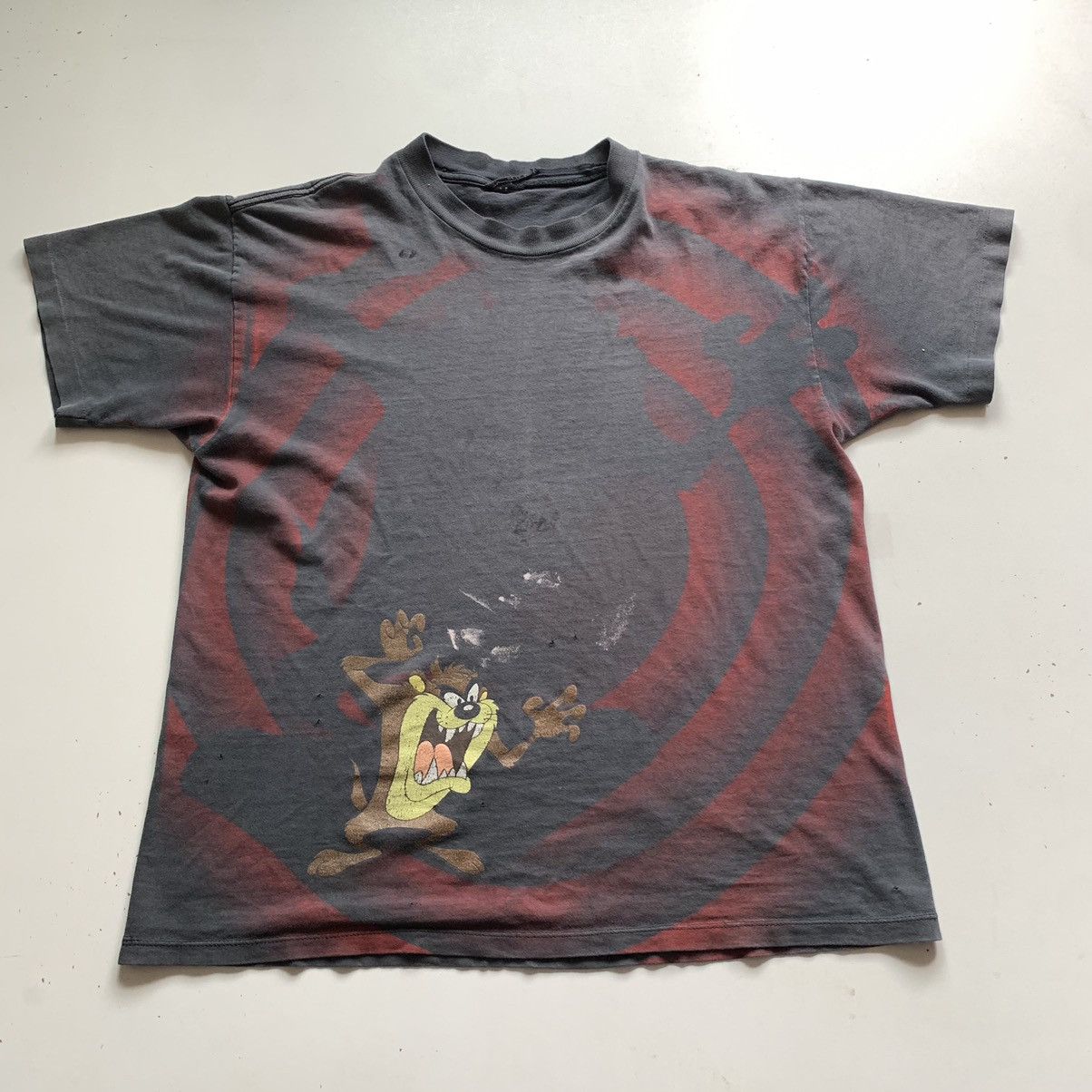 Vintage × Warner Bros Vintage 90s Taz Looney Tunes Cartoon All Over Print T Shirt Size US M / EU 48-50 / 2 - 1 Thumbnail