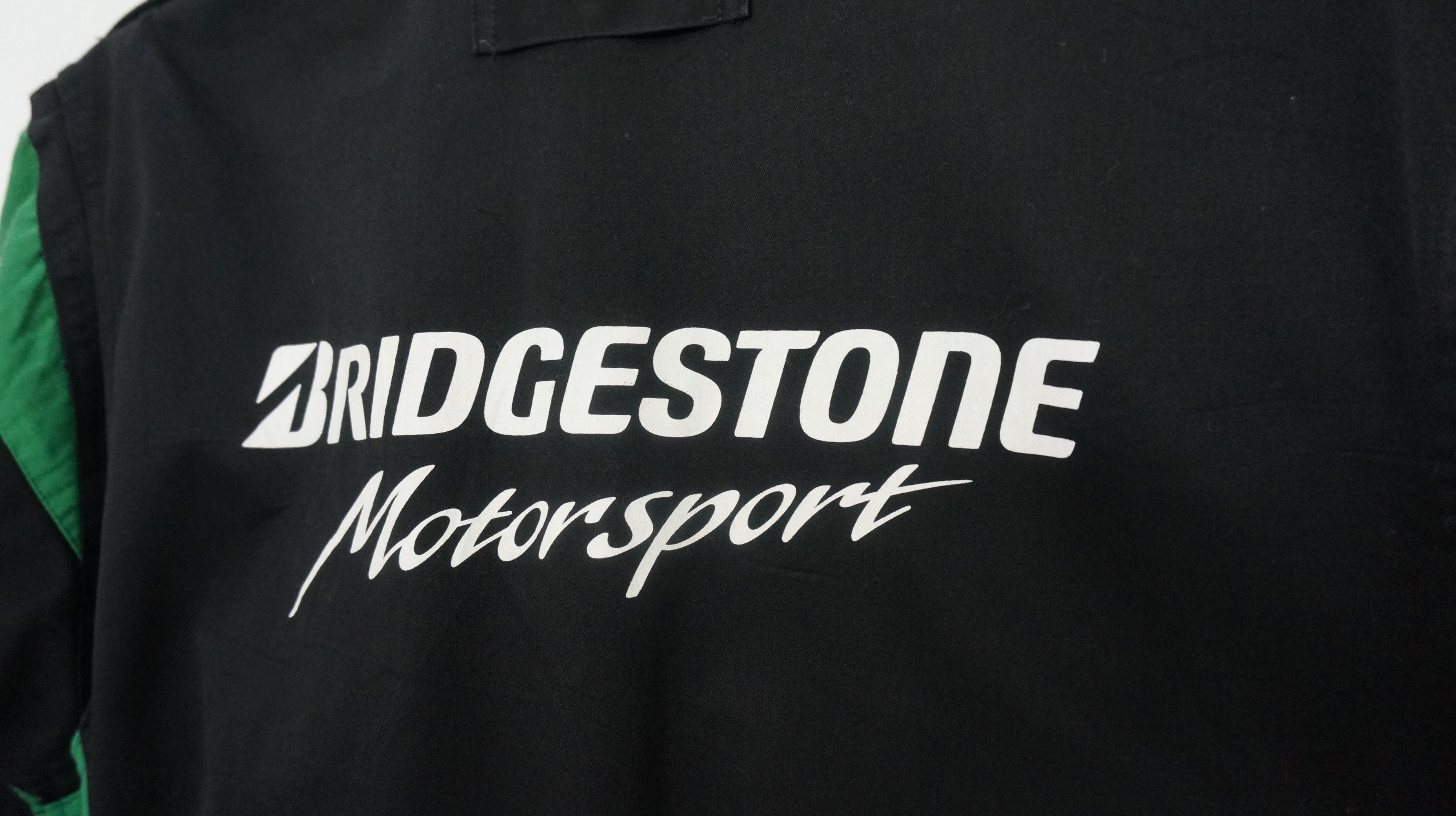 Japanese Brand BRIDGESTONE Motorsport Rare Coverall Size US 31 - 8 Thumbnail