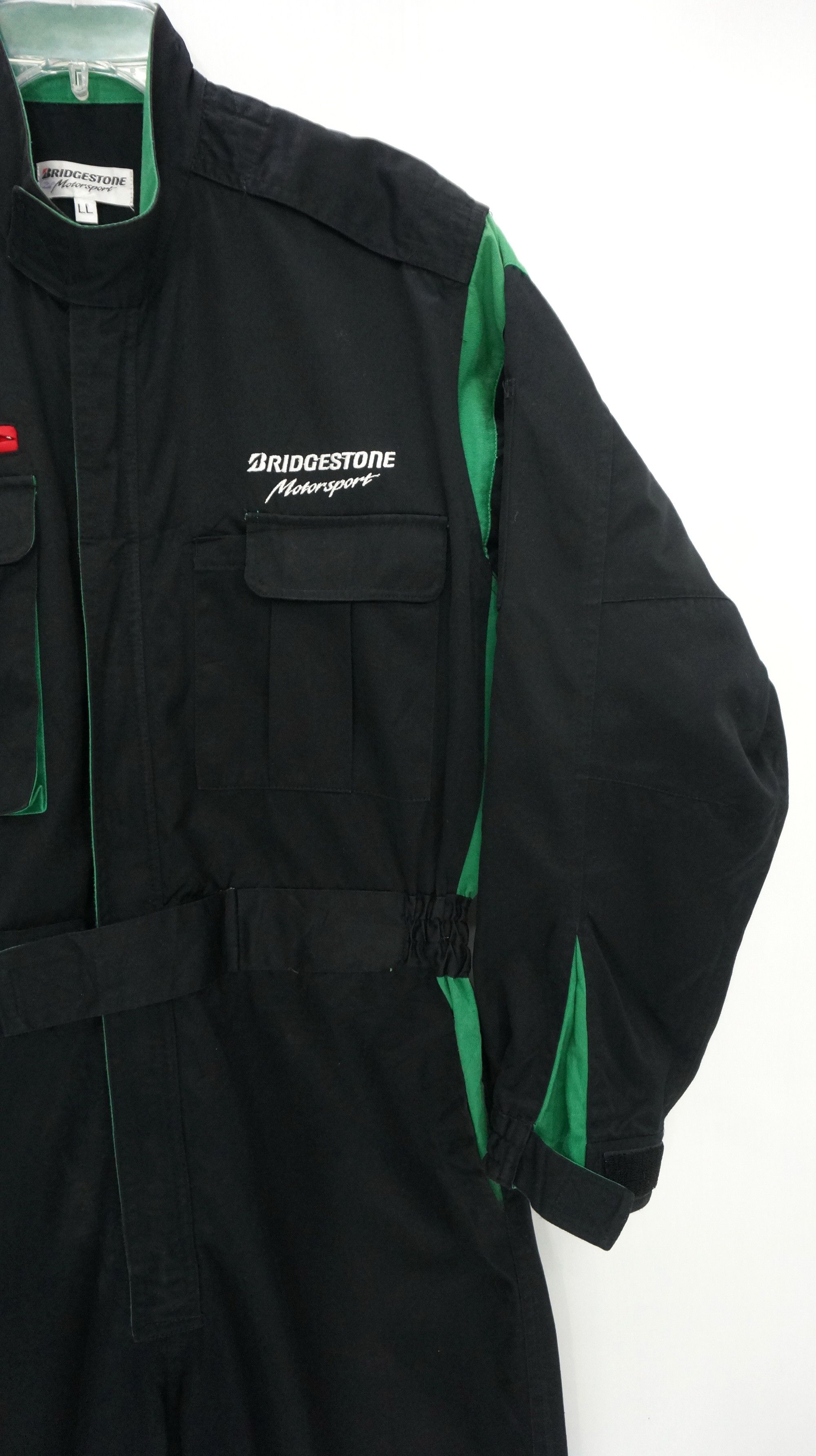 Japanese Brand BRIDGESTONE Motorsport Rare Coverall Size US 31 - 5 Thumbnail