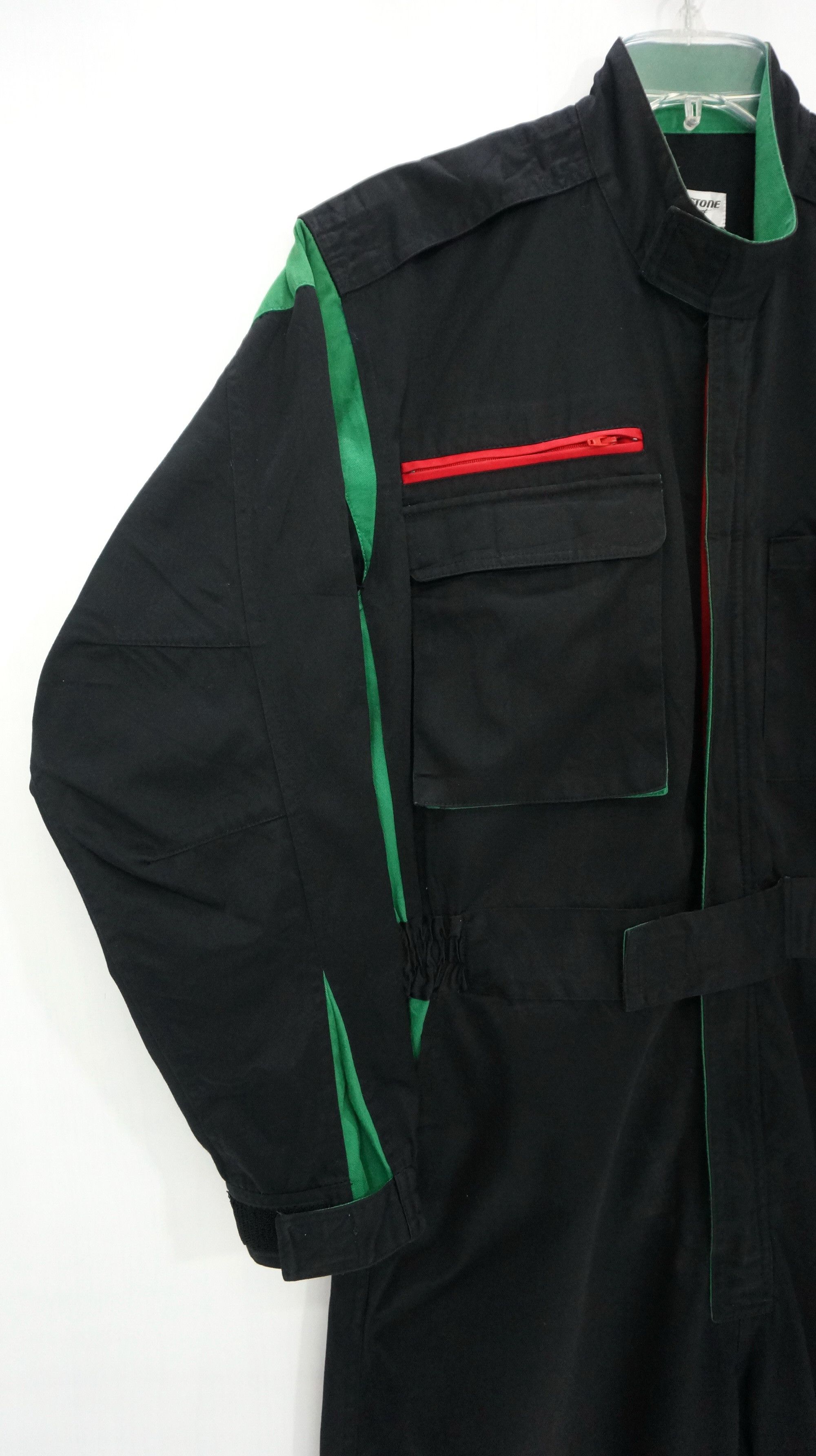 Japanese Brand BRIDGESTONE Motorsport Rare Coverall Size US 31 - 4 Thumbnail