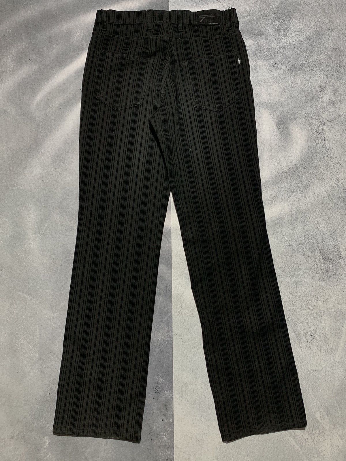 Vintage Vintage Y2K wmns striped straight fit pants size 29x34 Size 30" / US 8 / IT 44 - 5 Thumbnail