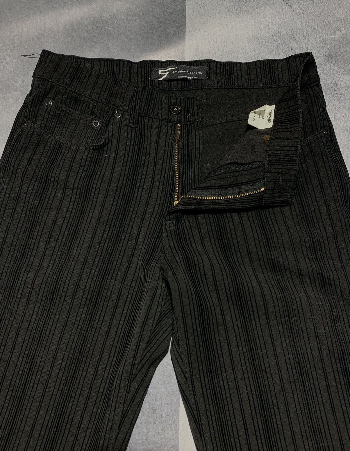 Vintage Vintage Y2K wmns striped straight fit pants size 29x34 Size 30" / US 8 / IT 44 - 4 Thumbnail
