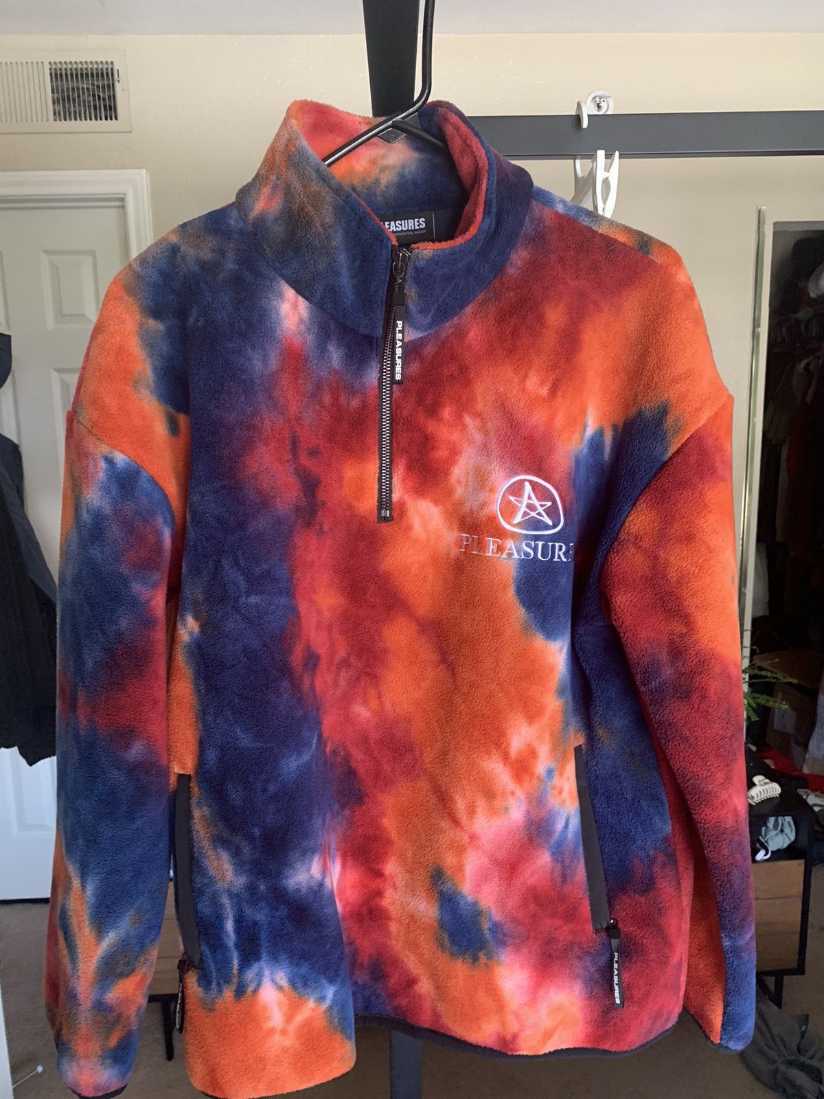 Pleasures Pleasures Tie Dye Fleece Quarter Zip Size US S / EU 44-46 / 1 - 1 Thumbnail
