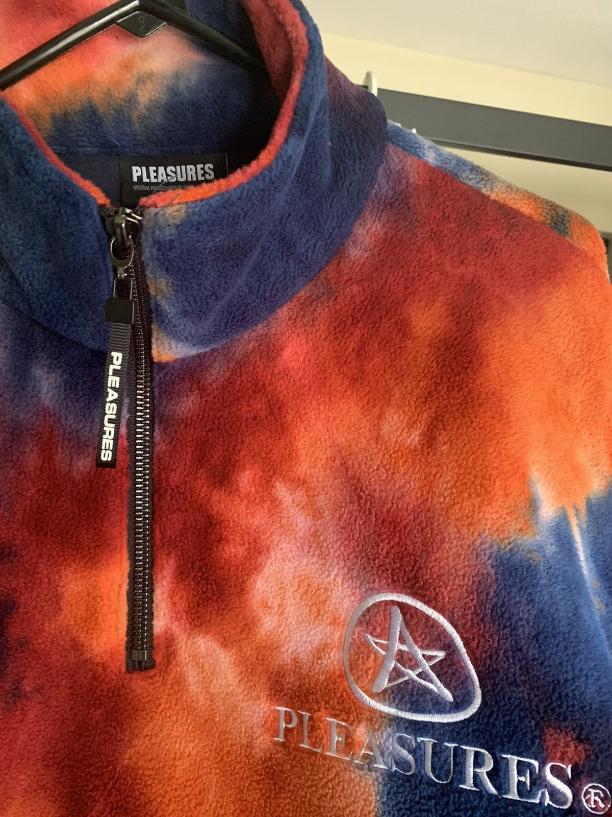 Pleasures Pleasures Tie Dye Fleece Quarter Zip Size US S / EU 44-46 / 1 - 3 Thumbnail