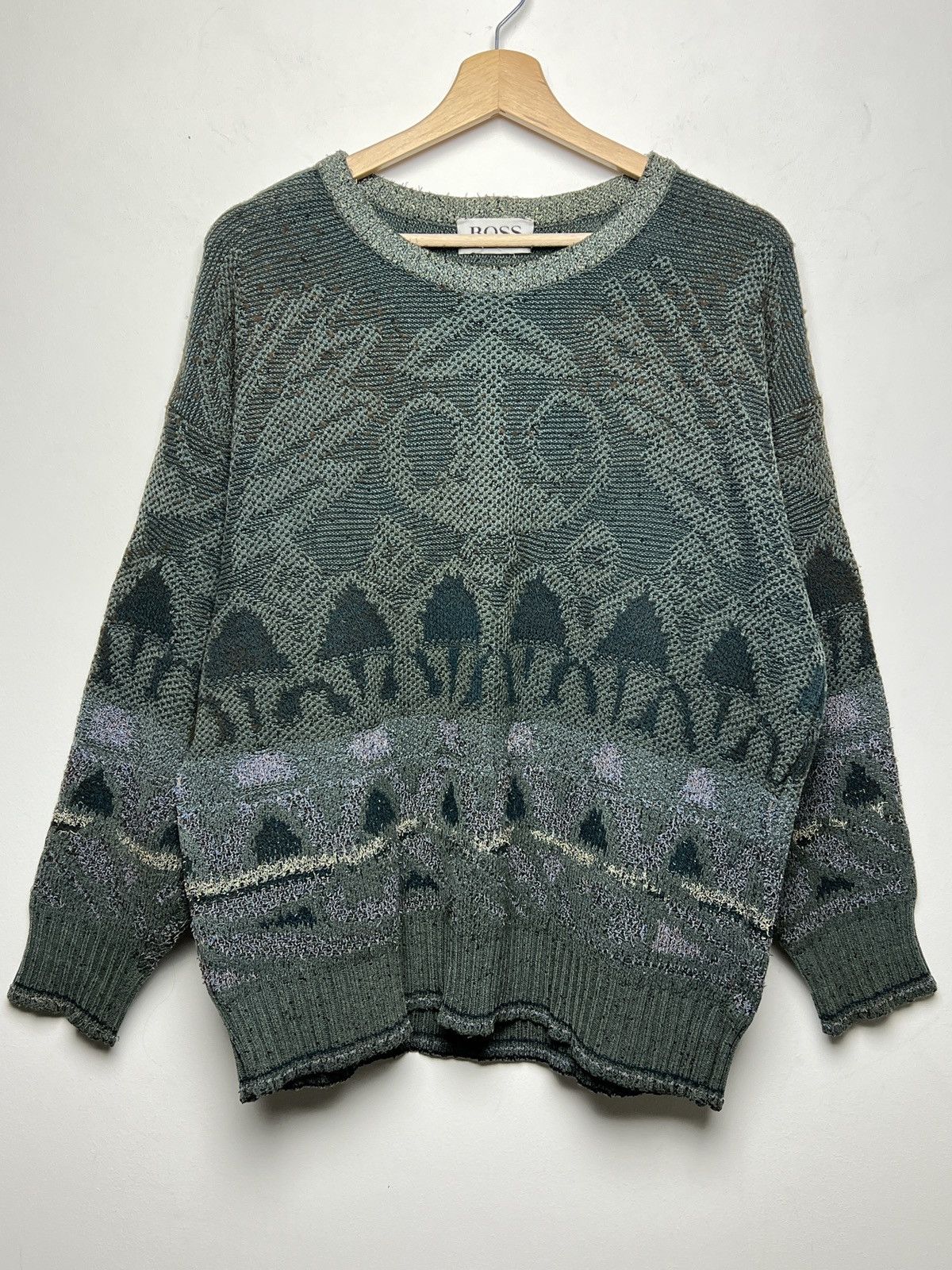 Hugo Boss boss y2k shrooms sweater Size US M / EU 48-50 / 2 - 2 Thumbnail