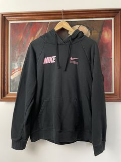 Nike Plus trend fleece hoodie with mini swoosh in black - ShopStyle