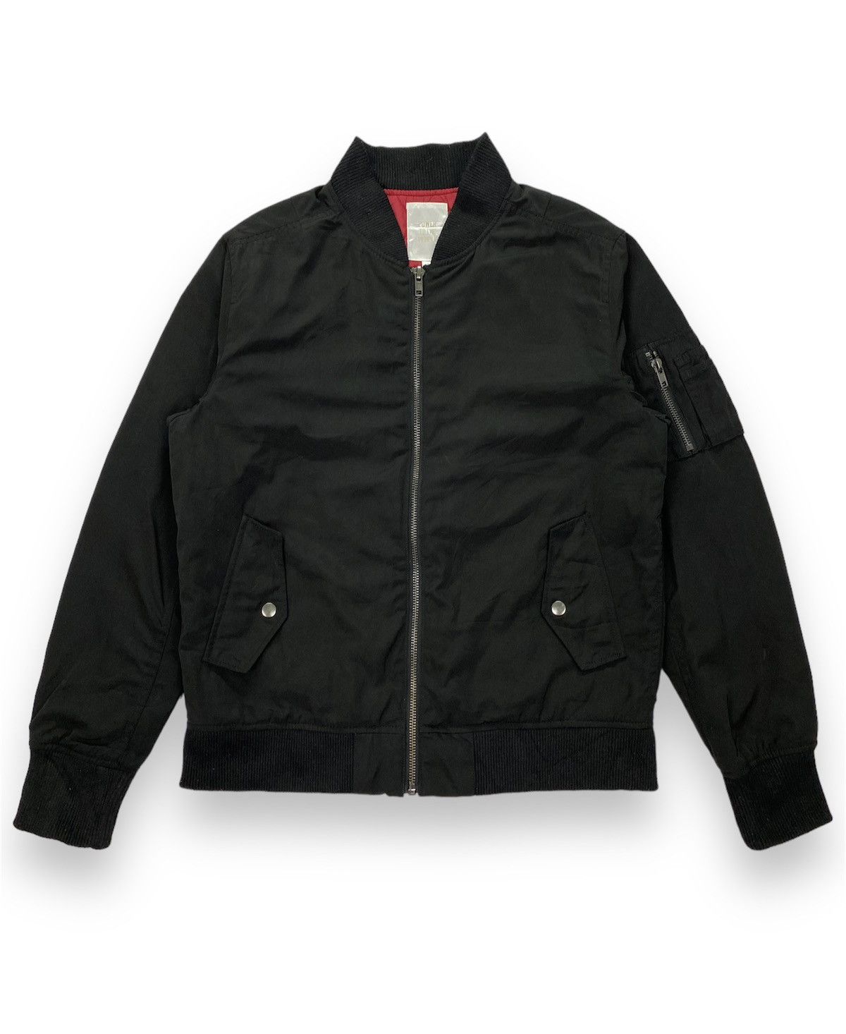 image of Designer Power To The People Bomber Jacket in Black, Men's (Size Medium)