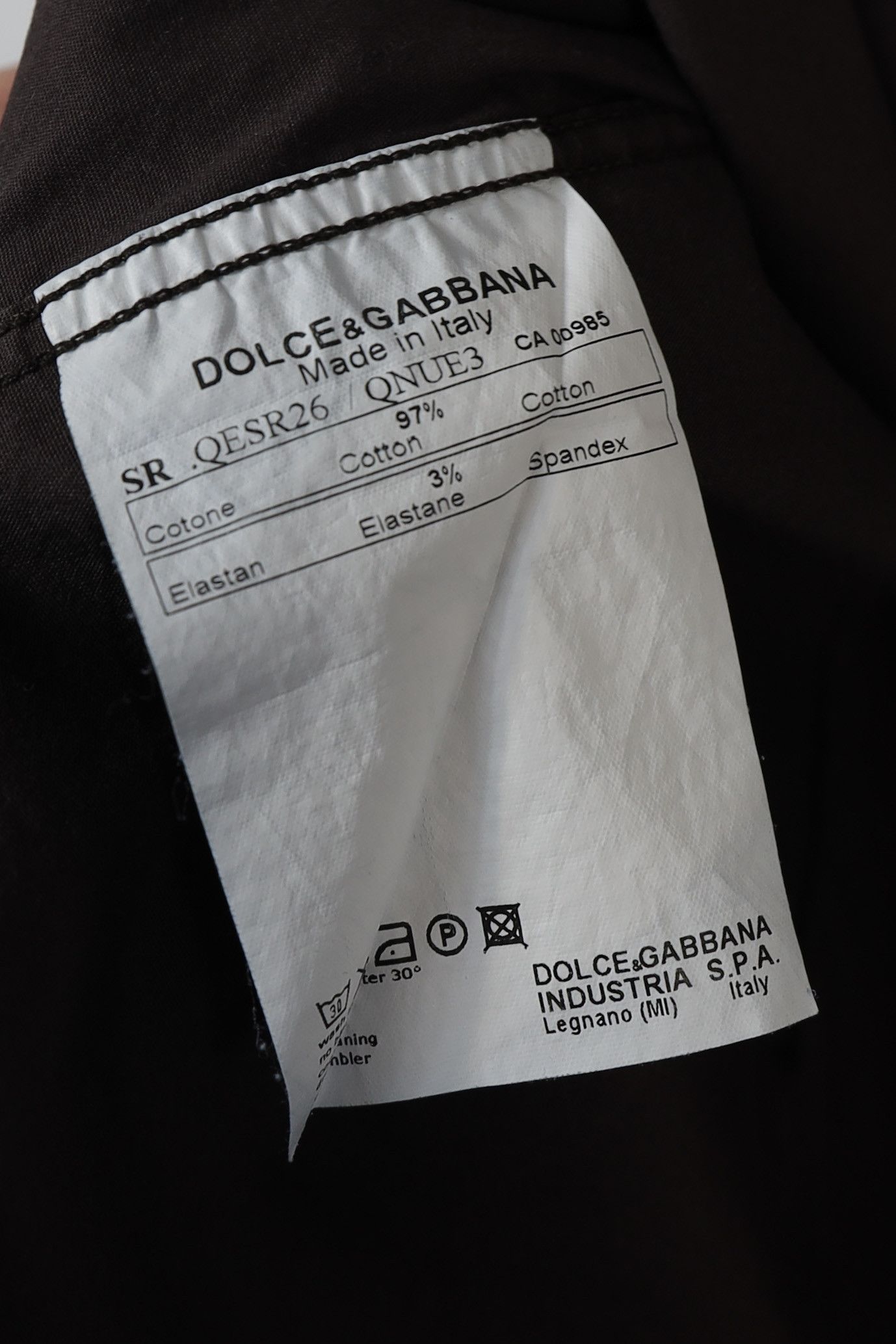 Dolce & Gabbana Dolce & Gabbana GOLD Sleeve Logo Dark Brown Formal Shirt Size US S / EU 44-46 / 1 - 7 Thumbnail