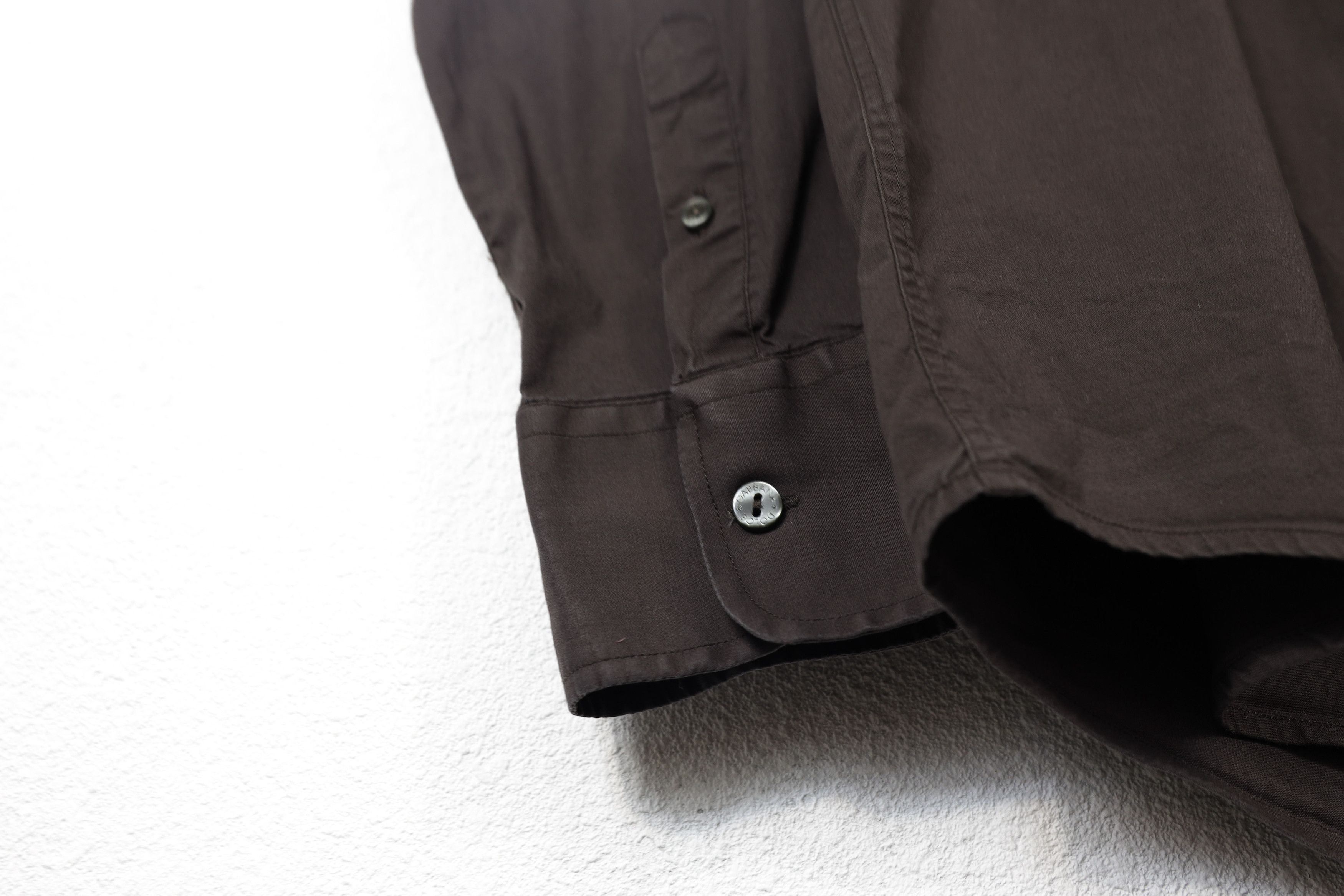 Dolce & Gabbana Dolce & Gabbana GOLD Sleeve Logo Dark Brown Formal Shirt Size US S / EU 44-46 / 1 - 5 Thumbnail