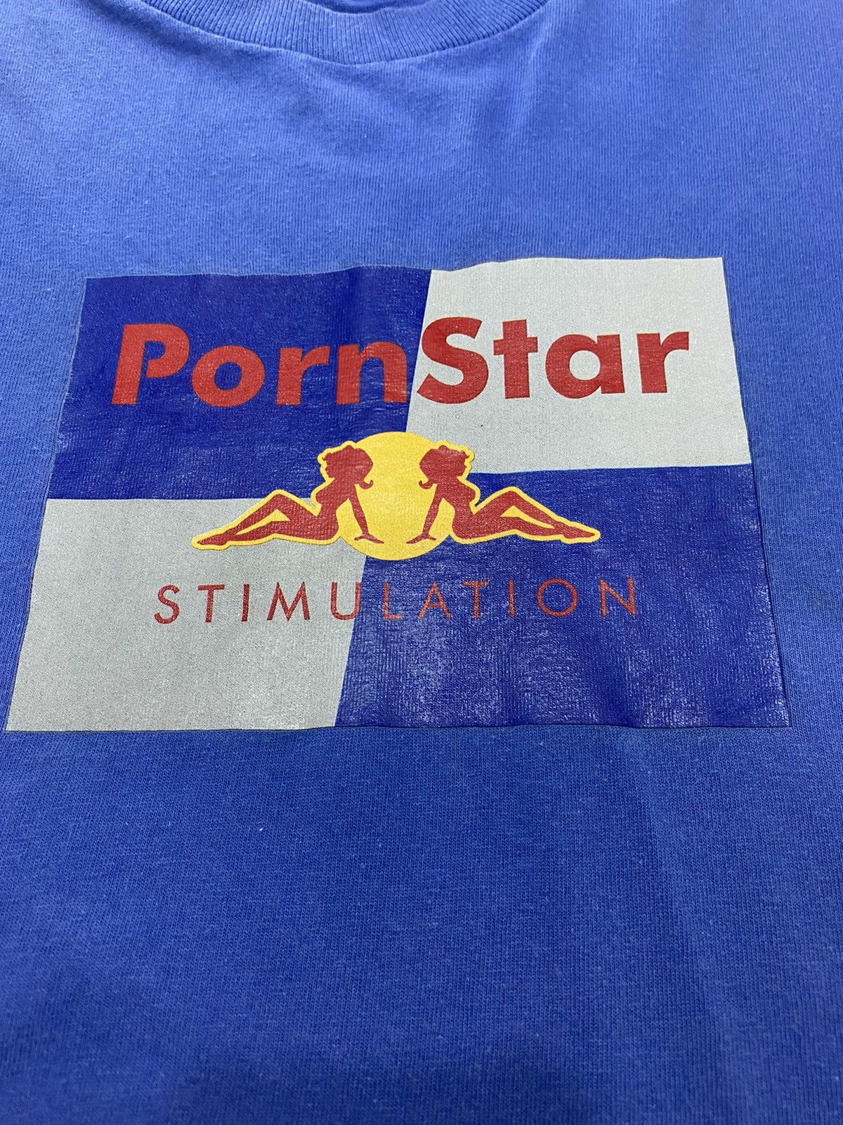 Vintage Vintage Porn Star Red Bull 90’ Shirt Size US M / EU 48-50 / 2 - 2 Thumbnail