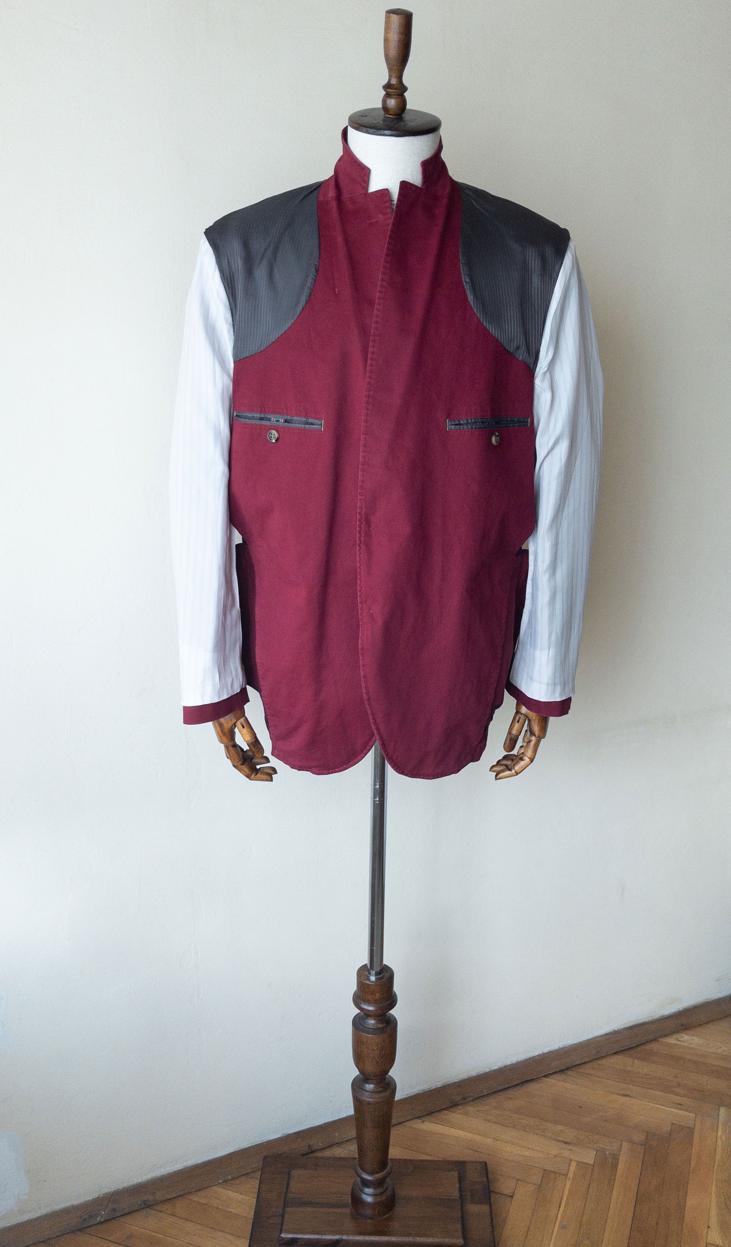 Vintage Cotton Men's Spring Summer Blazer Jacket by DIGEL Size 44R - 6 Thumbnail