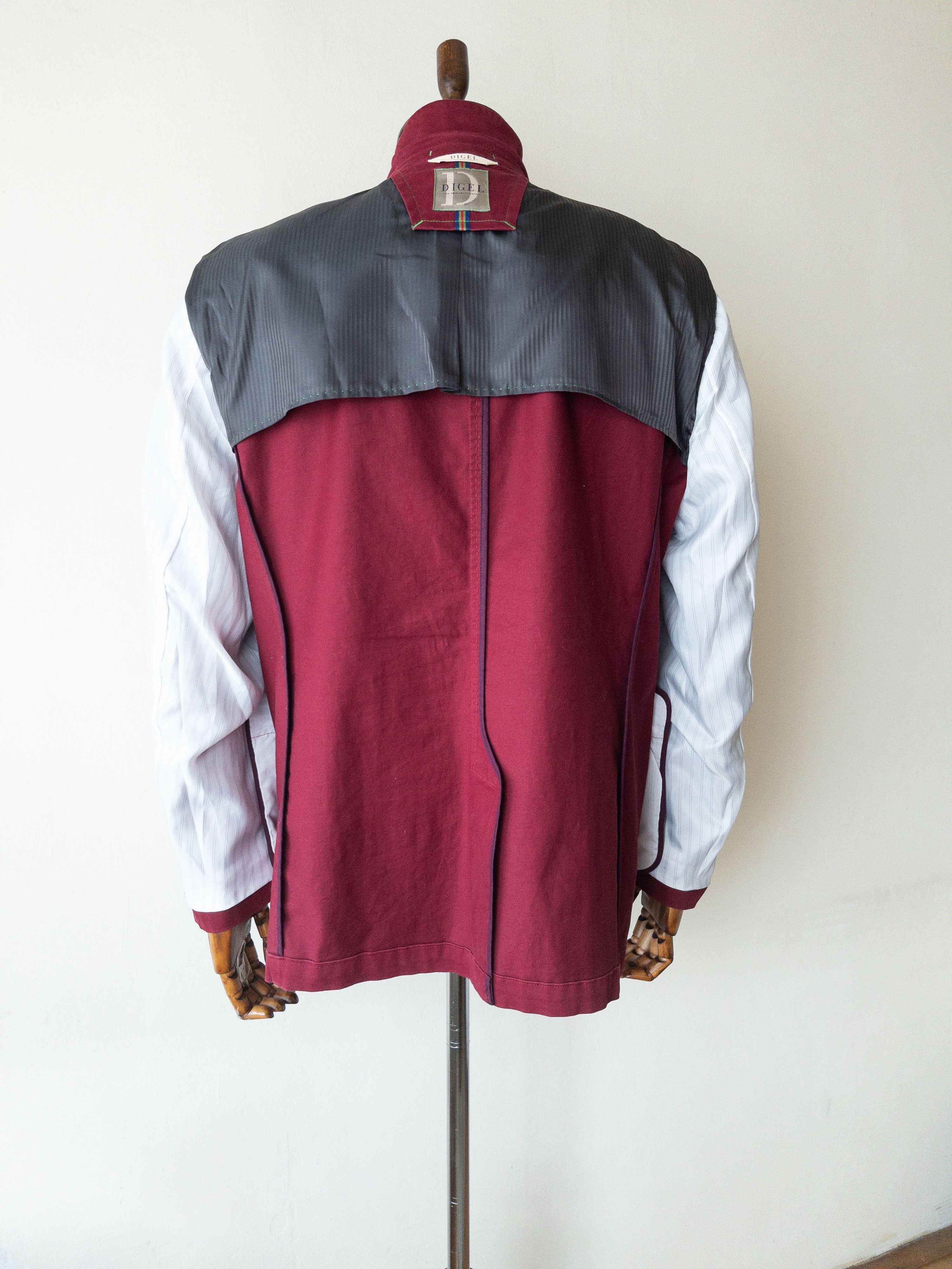 Vintage Cotton Men's Spring Summer Blazer Jacket by DIGEL Size 44R - 8 Thumbnail