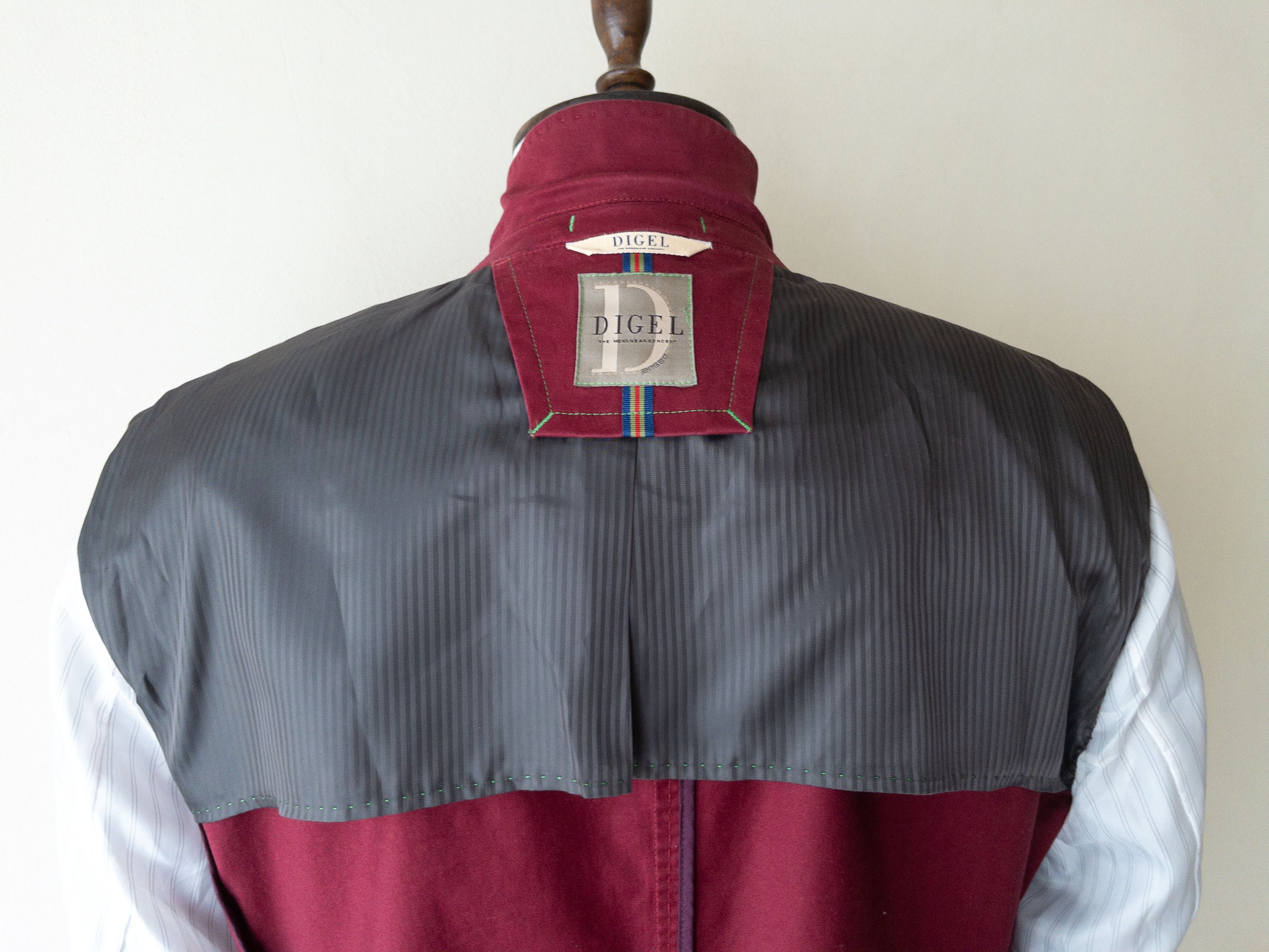 Vintage Cotton Men's Spring Summer Blazer Jacket by DIGEL Size 44R - 9 Thumbnail