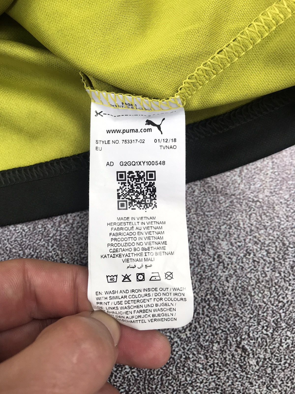 Puma BVB BORUSSIA DORTMUND AWAY JERSEY 2018-19 PUMA,16 AKANJI,XXL Size US XXL / EU 58 / 5 - 12 Thumbnail