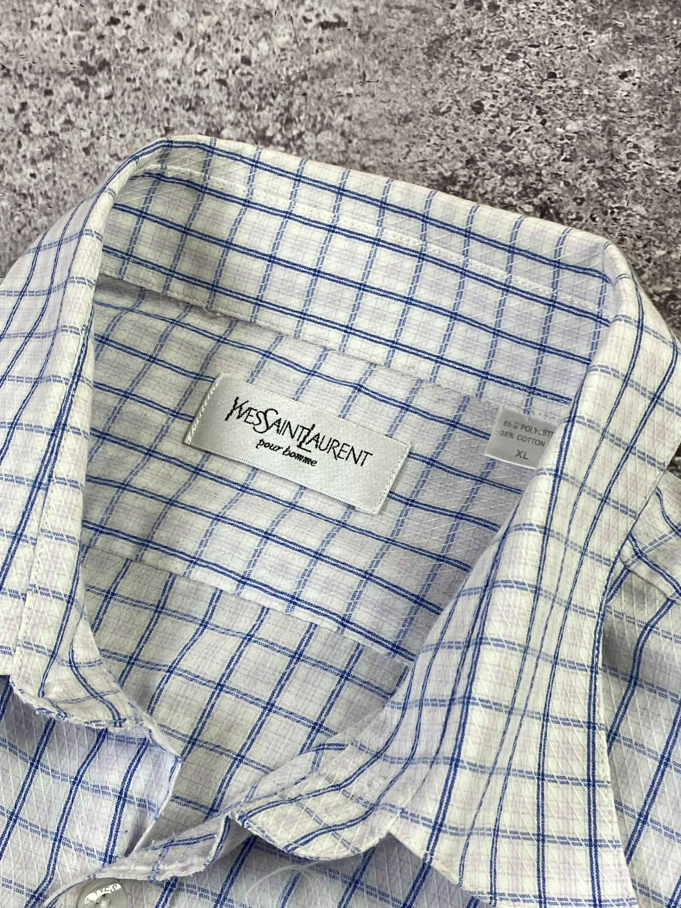 Vintage × Yves Saint Laurent Vintage Yves Saint Laurent Shirt Button Up Chest Size US XL / EU 56 / 4 - 4 Thumbnail