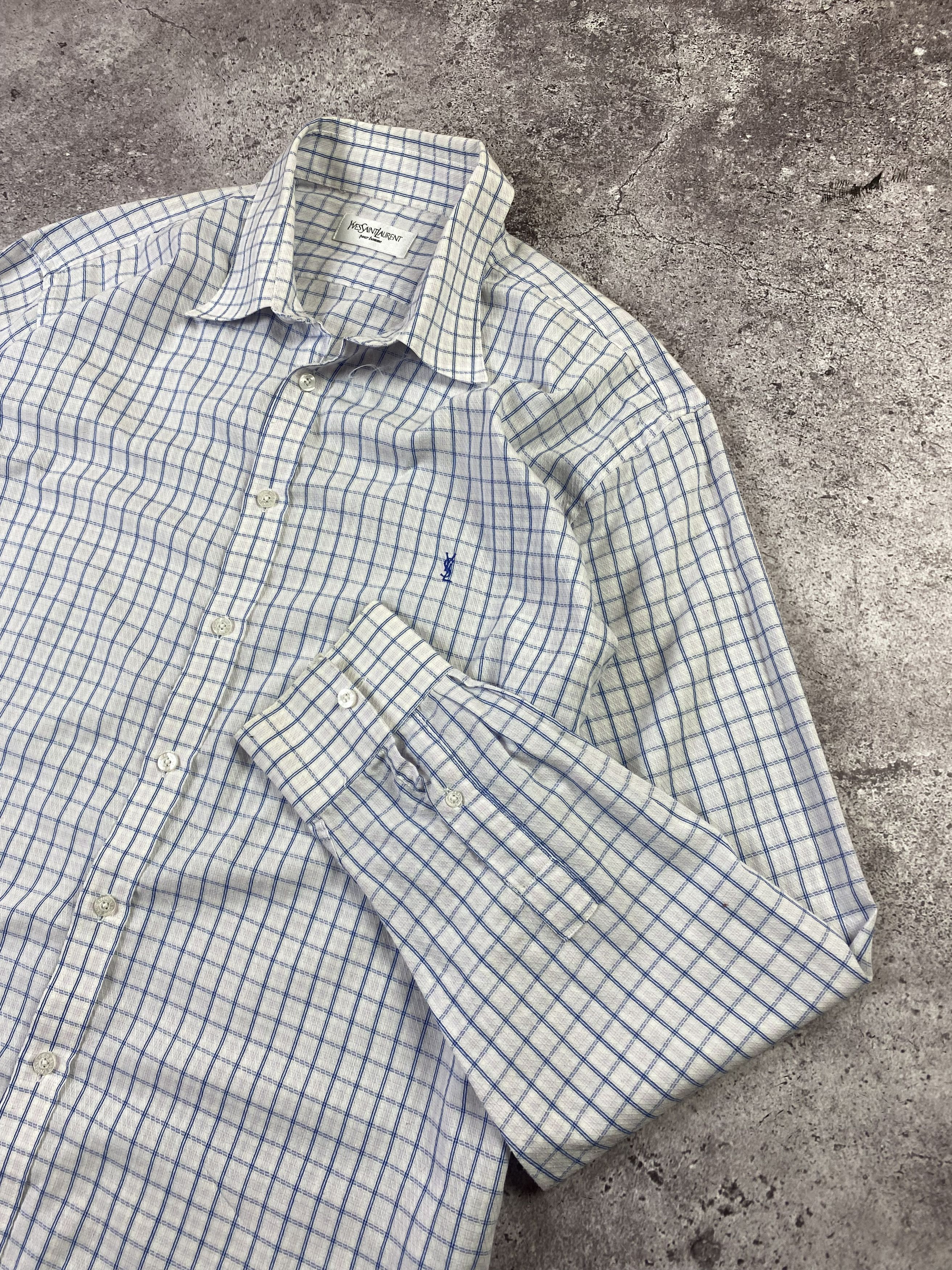 Vintage × Yves Saint Laurent Vintage Yves Saint Laurent Shirt Button Up Chest Size US XL / EU 56 / 4 - 2 Thumbnail