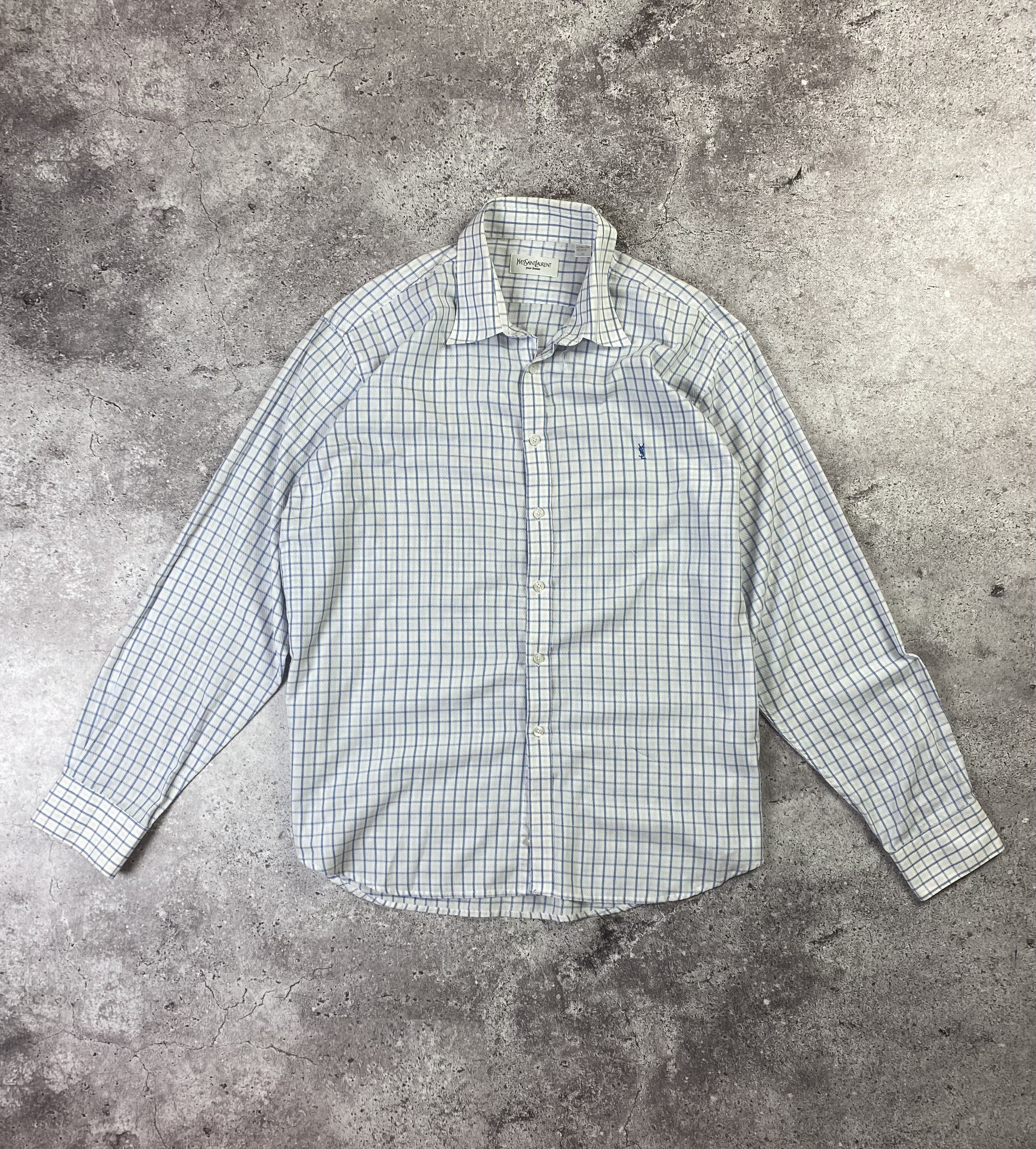 Vintage × Yves Saint Laurent Vintage Yves Saint Laurent Shirt Button Up Chest Size US XL / EU 56 / 4 - 3 Thumbnail