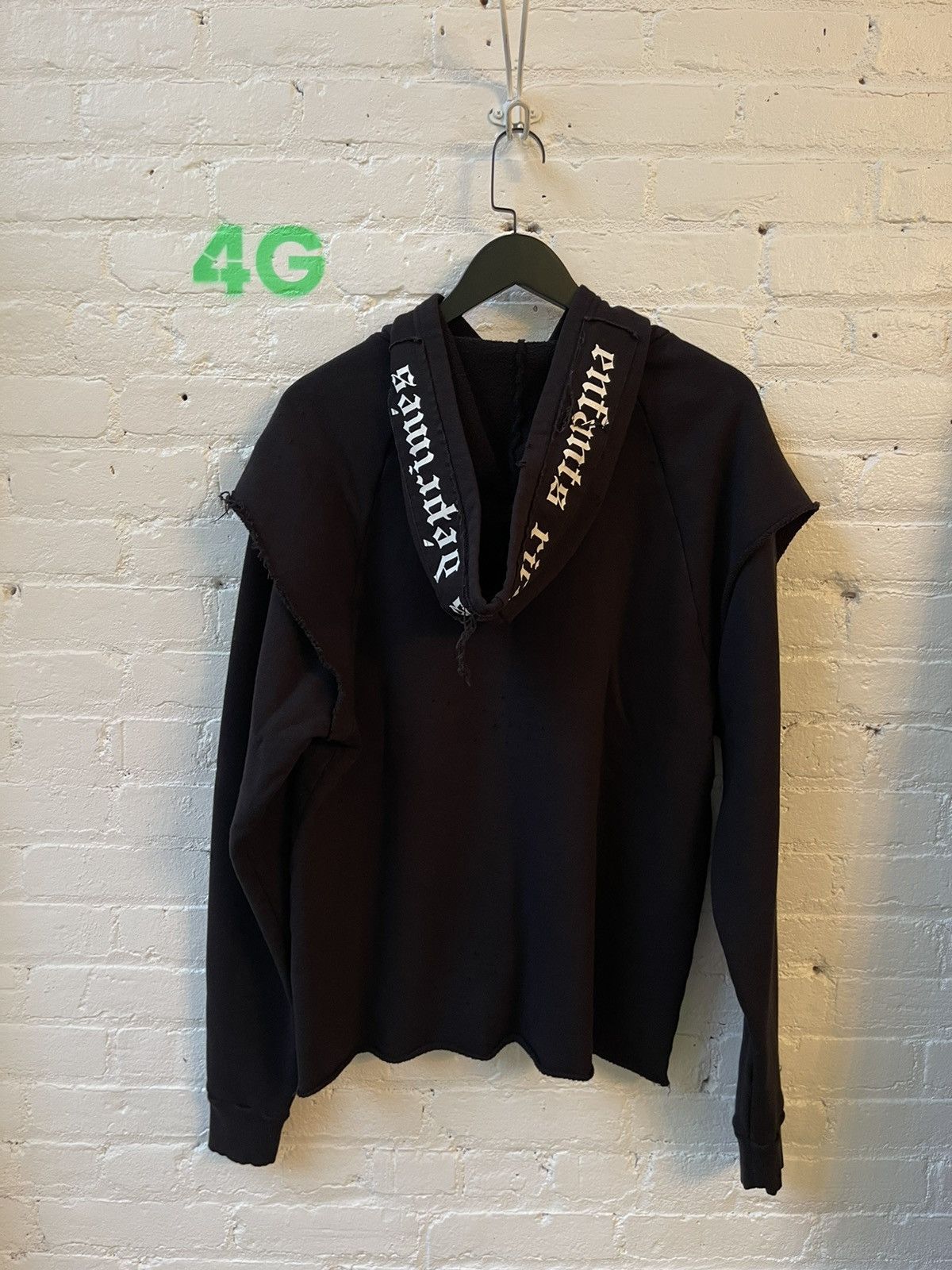 Enfants Riches Deprimes ERD GOTHIC FONT DOUBLE LAYER HOODIE 4GSELLER Size US XL / EU 56 / 4 - 14 Thumbnail