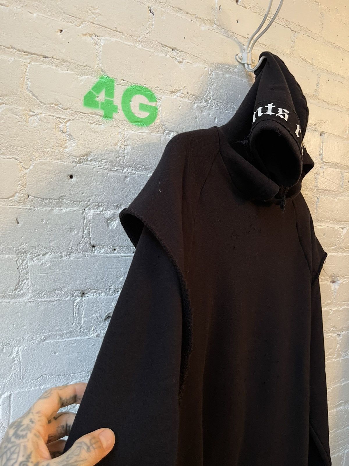 Enfants Riches Deprimes ERD GOTHIC FONT DOUBLE LAYER HOODIE 4GSELLER Size US XL / EU 56 / 4 - 8 Thumbnail