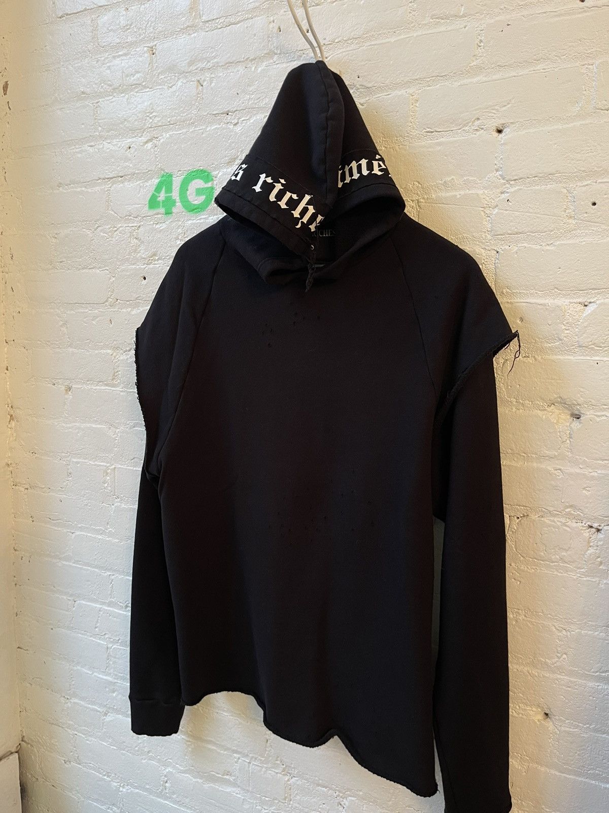 Enfants Riches Deprimes ERD GOTHIC FONT DOUBLE LAYER HOODIE 4GSELLER Size US XL / EU 56 / 4 - 9 Thumbnail