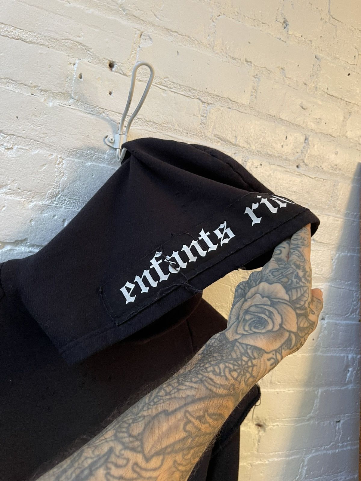 Enfants Riches Deprimes ERD GOTHIC FONT DOUBLE LAYER HOODIE 4GSELLER Size US XL / EU 56 / 4 - 4 Thumbnail
