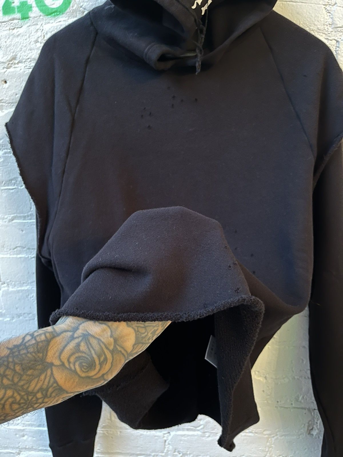 Enfants Riches Deprimes ERD GOTHIC FONT DOUBLE LAYER HOODIE 4GSELLER Size US XL / EU 56 / 4 - 10 Thumbnail