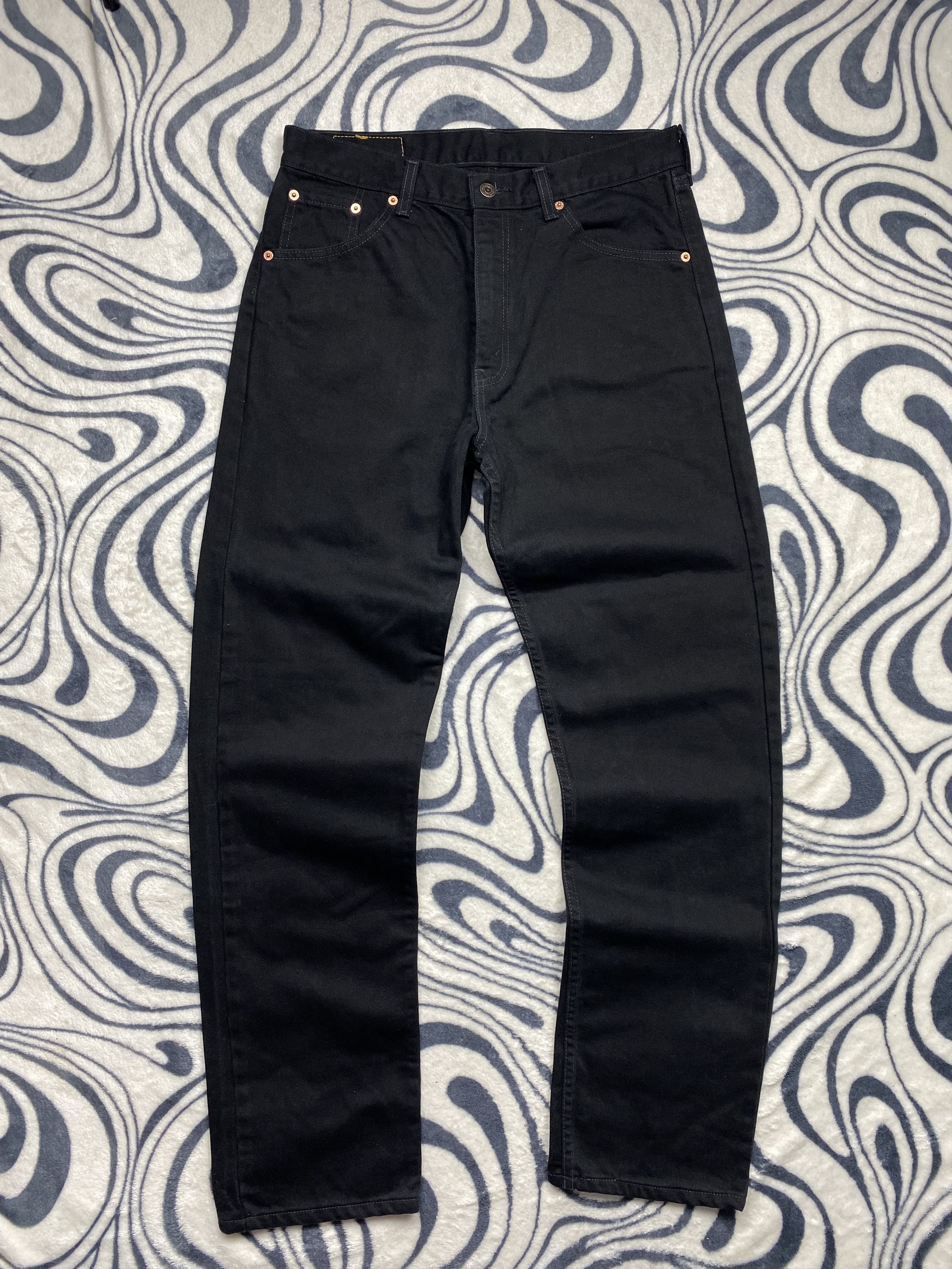 Levi's Levi's 521 Vintage Mens Black Denim Pants Y2K Jeans Size US 33 - 3 Thumbnail
