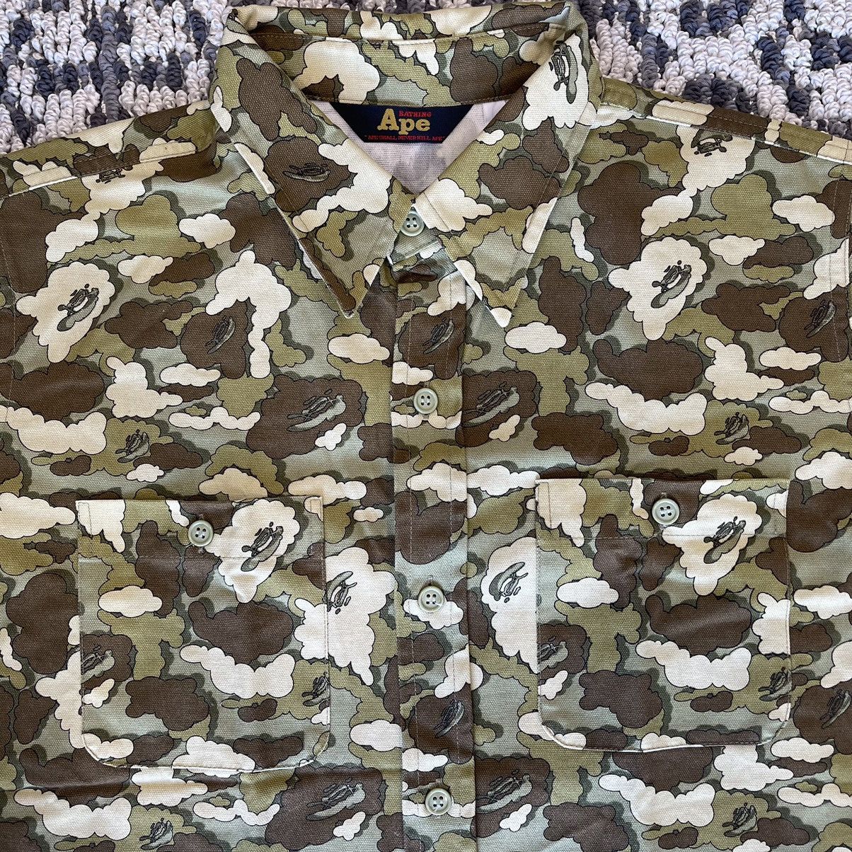 Bape × Kaws OG Cloud Color Camo Work Shirt Size US M / EU 48-50 / 2 - 2 Thumbnail