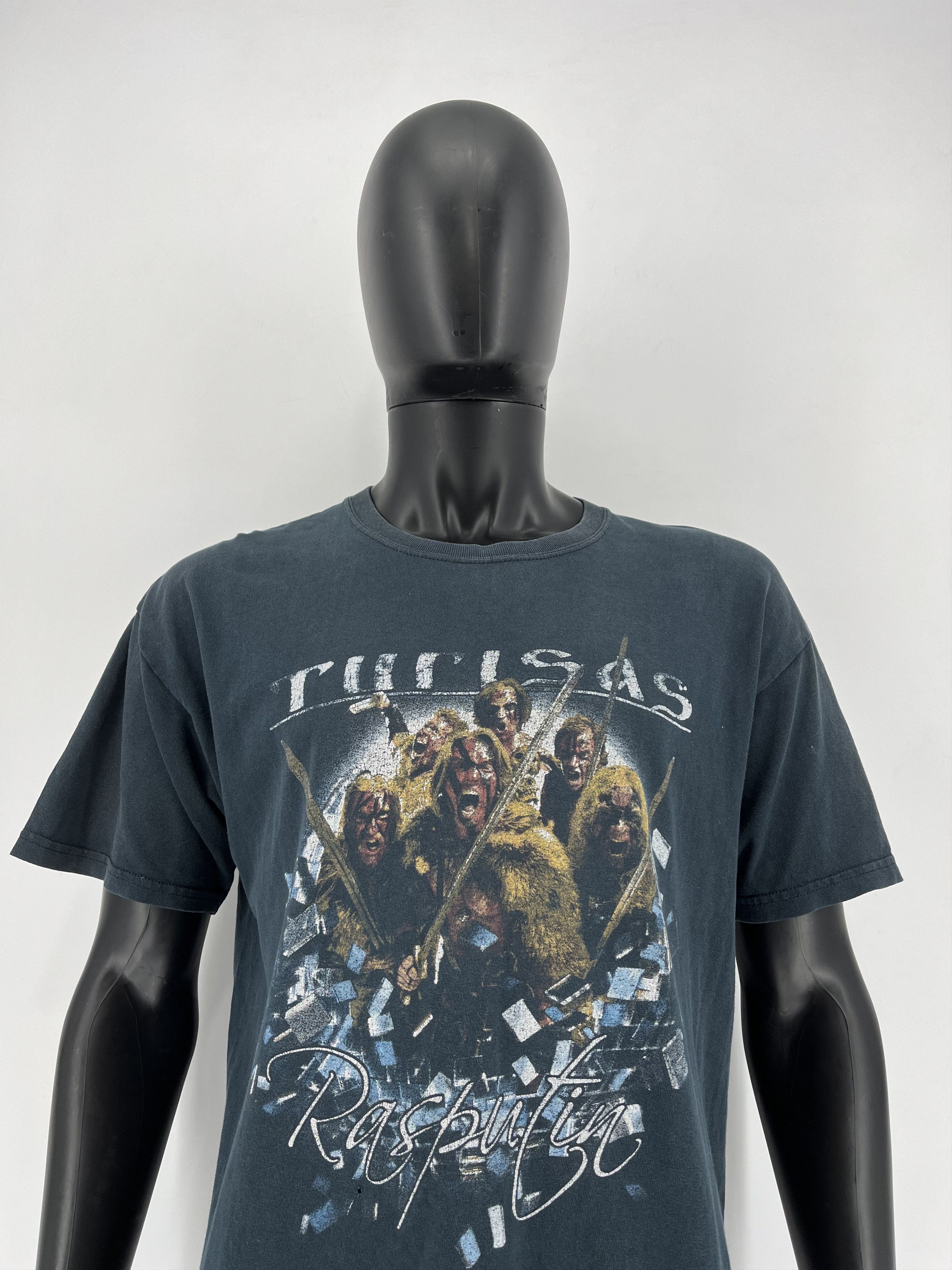 Band Tees Vintage Turisas Metal Band Rasputin Black T-Shirt Size US L / EU 52-54 / 3 - 6 Thumbnail