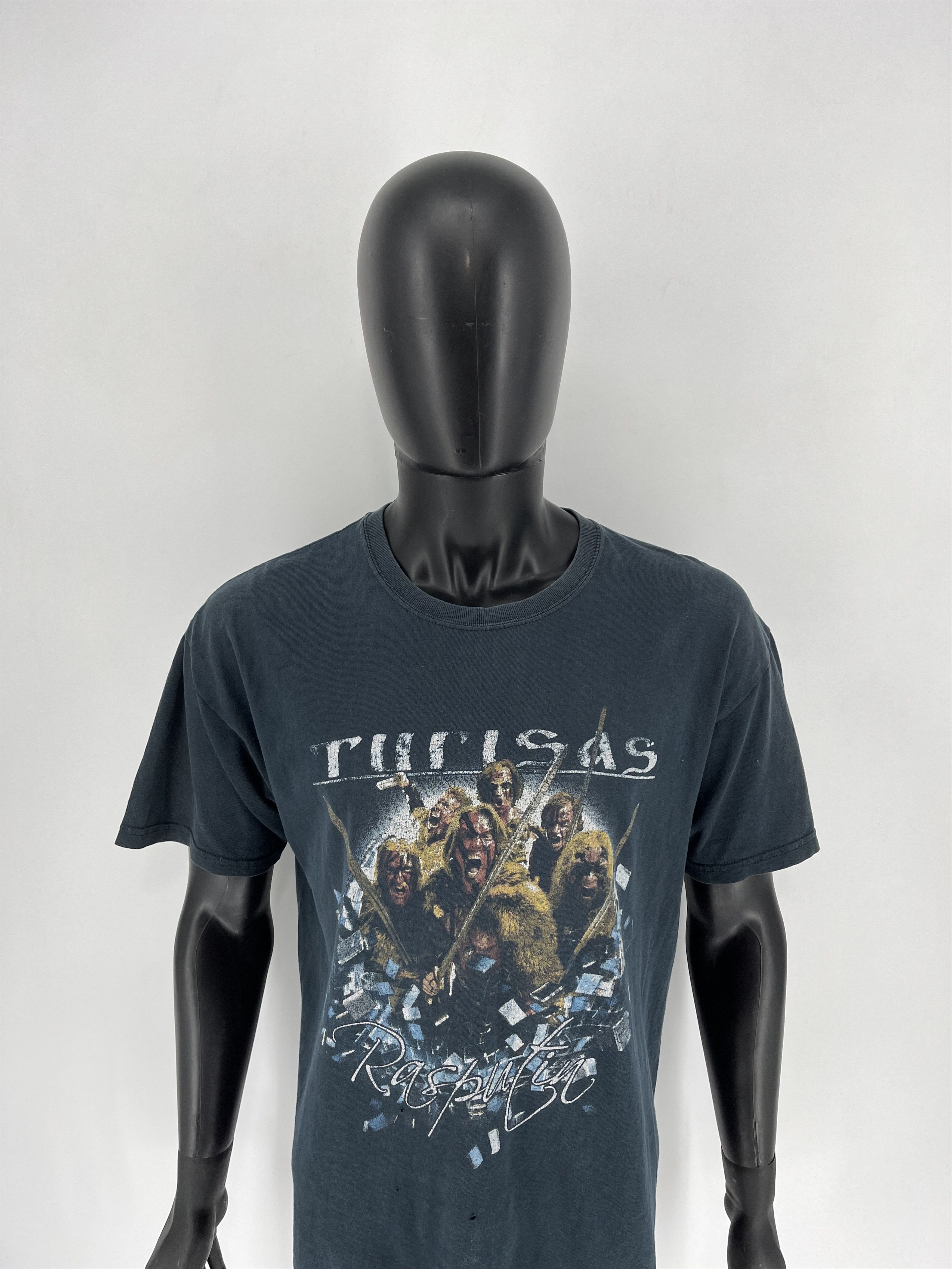 Band Tees Vintage Turisas Metal Band Rasputin Black T-Shirt Size US L / EU 52-54 / 3 - 5 Thumbnail