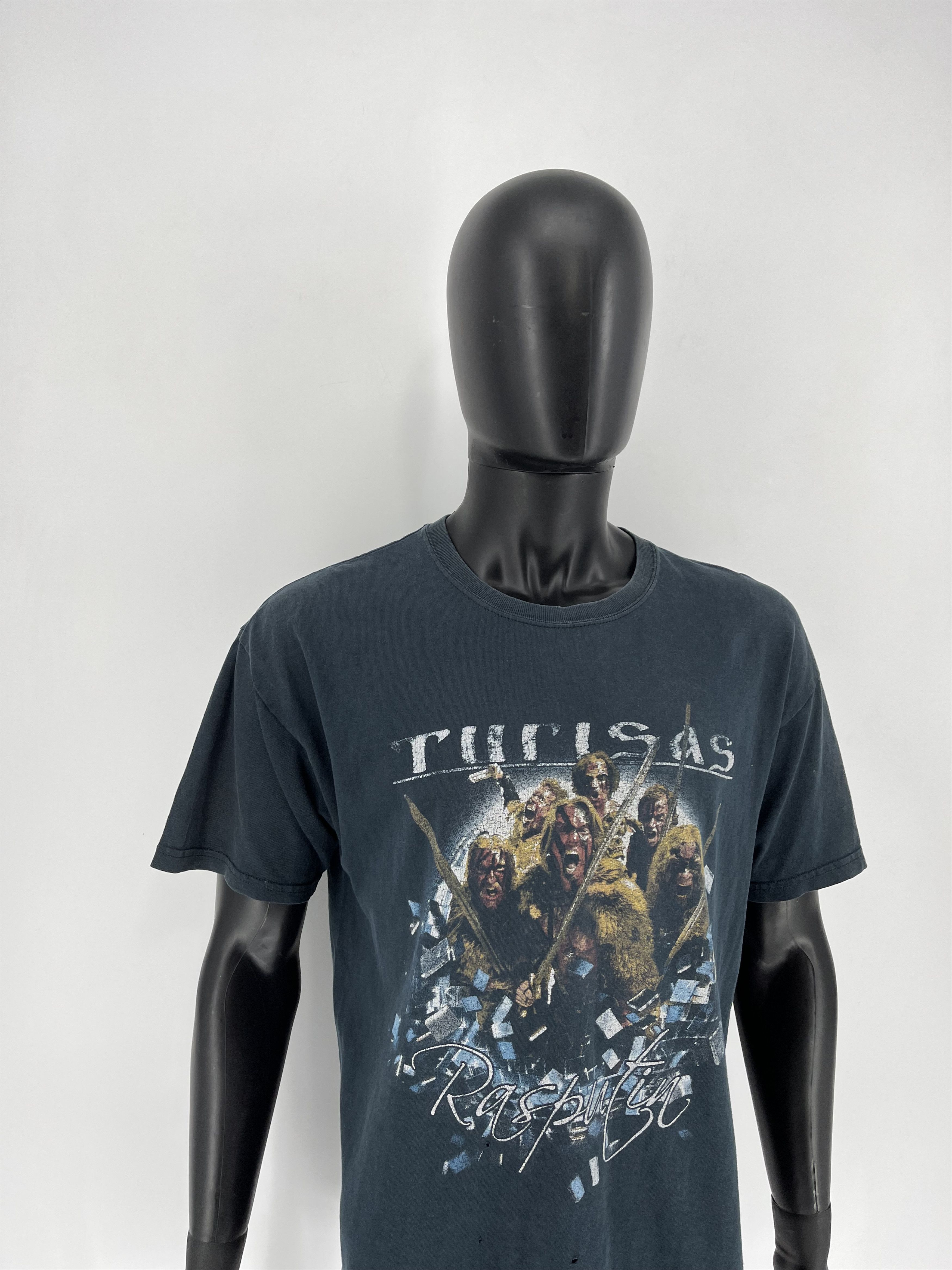 Band Tees Vintage Turisas Metal Band Rasputin Black T-Shirt Size US L / EU 52-54 / 3 - 3 Thumbnail